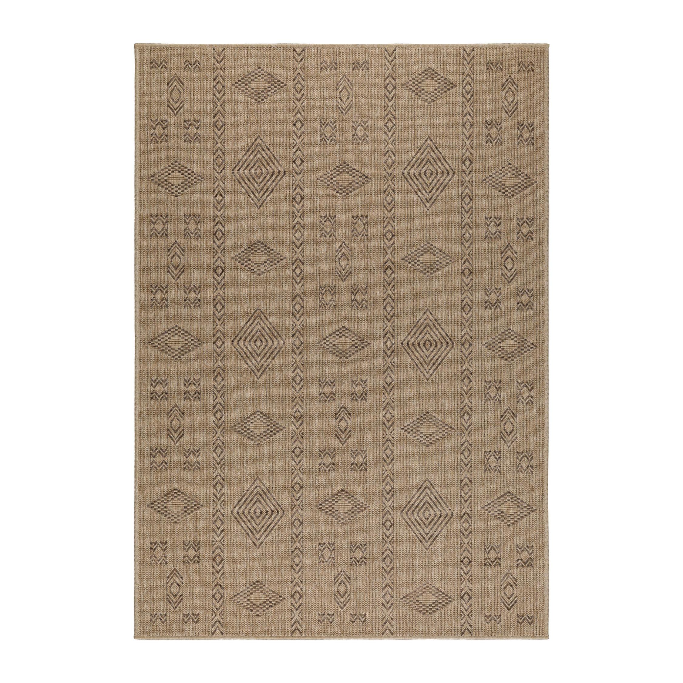 Teppich Outdoor Kasberg In Schwarz, Im Vintage-Stil, 140 X 200 Cm