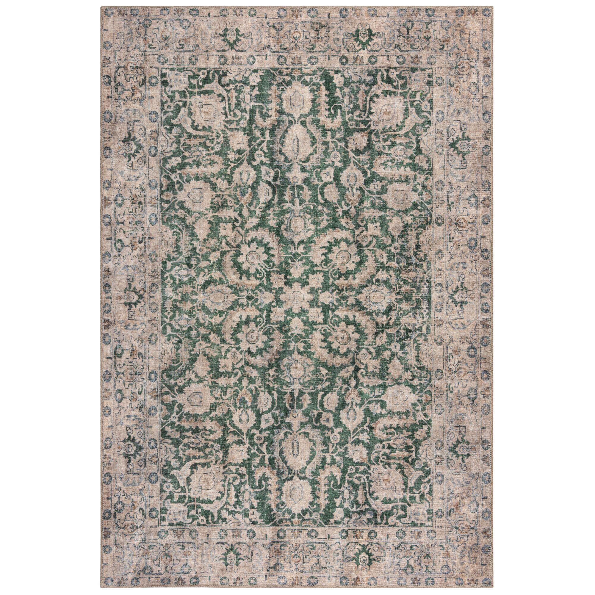 Teppich Waschbar Hurst, Orientalisch, GrüN, 115 X 170 Cm