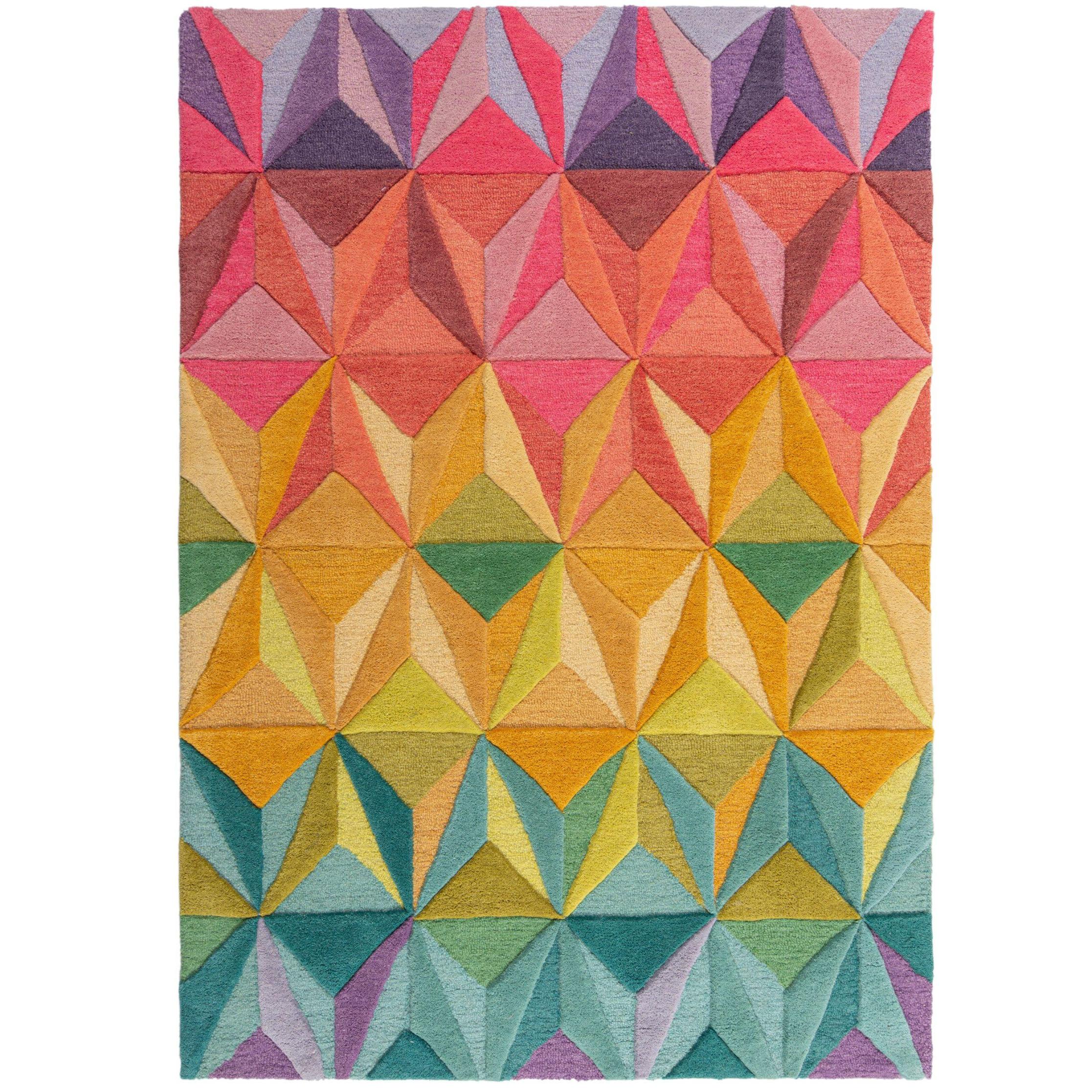 Wollteppich Derwent, Geometrisch, FlorhöHe 10 Mm, Bunt, 200 X 290 Cm