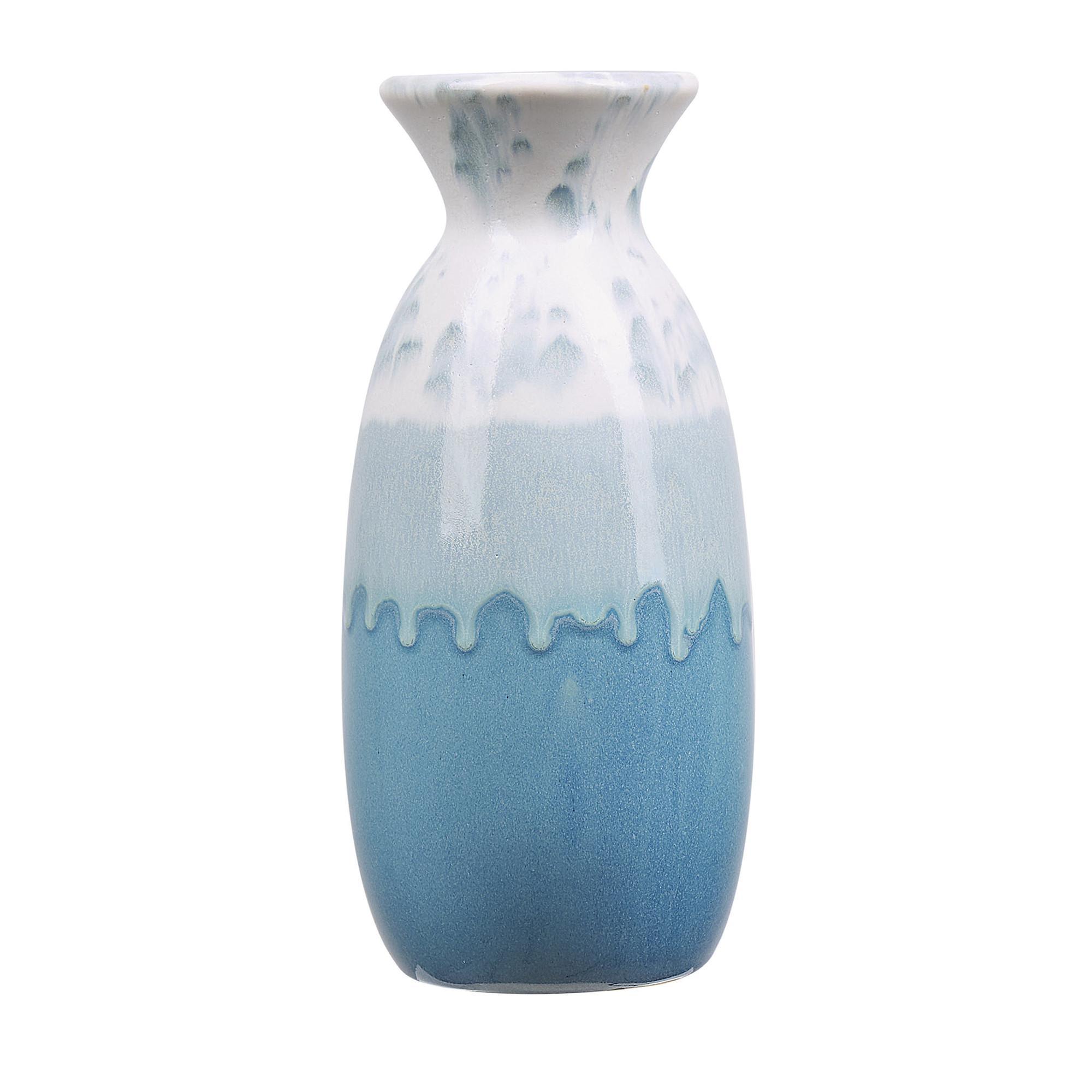 Blumenvase Steinzeug Weiß Chalcis