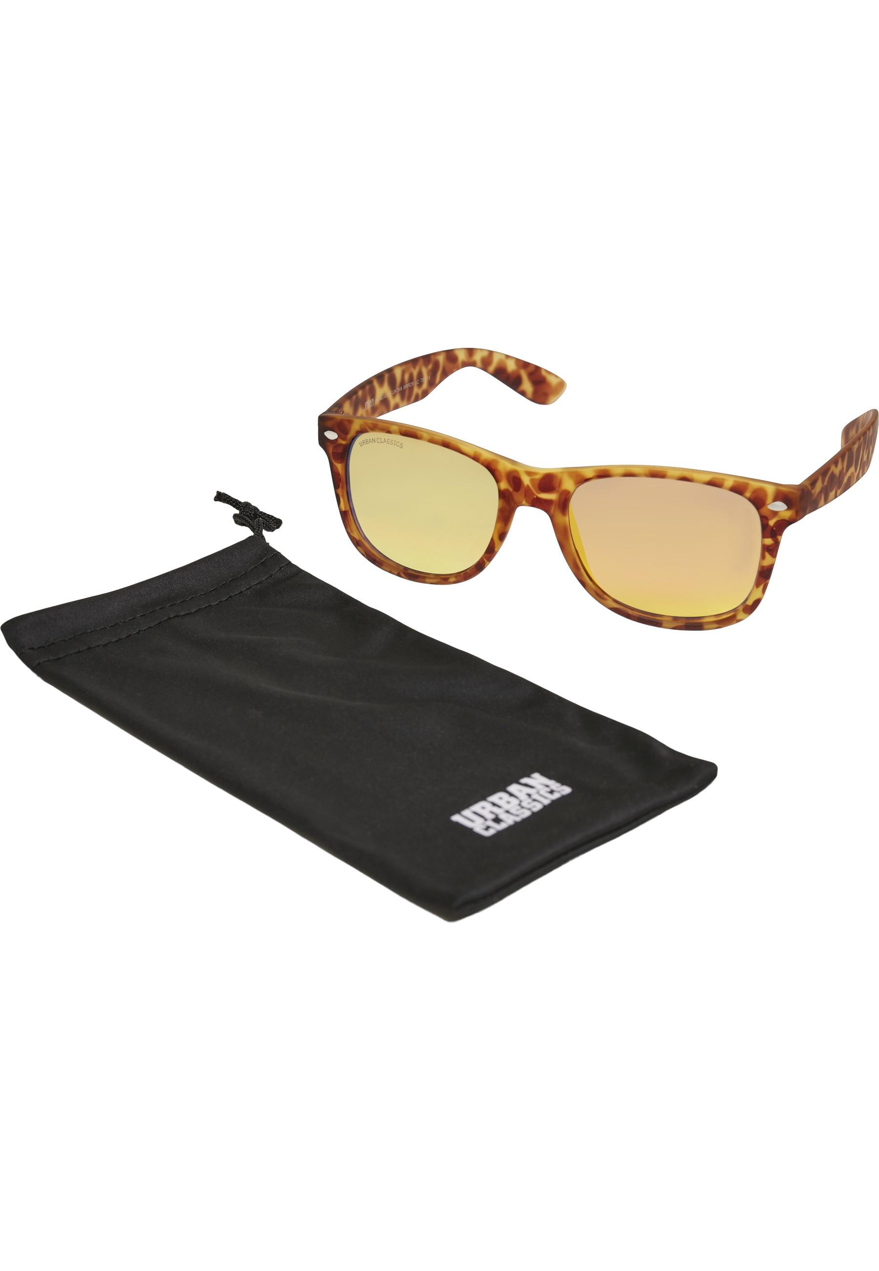 Sonnenbrille Urban Classics "Urban Classics Unisex Sunglasses Likoma Mirror Uc", Damen, Braun (Braun Leo, Orange), Sonnenbrillen Sonnenbrille