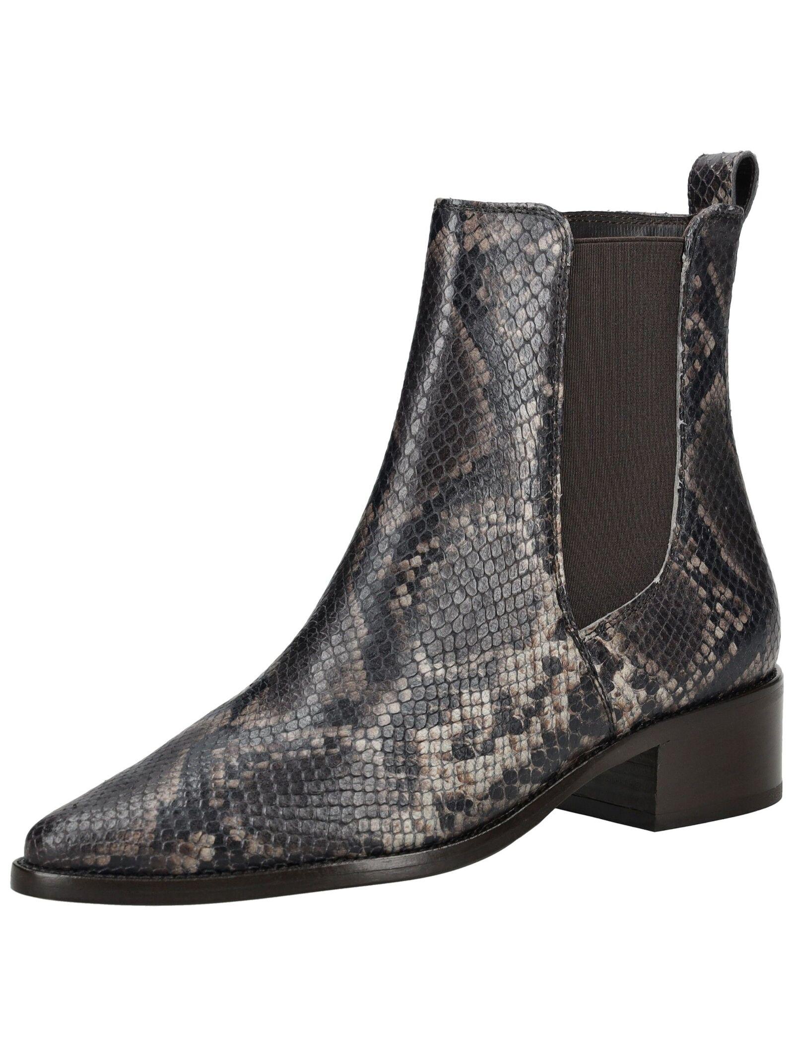 Stiefelette Paul Green "Paul Green Stiefelette Leder/Textil", Damen, Gr. 38, Braun, Leder, Textil, Schuhe Stiefelette