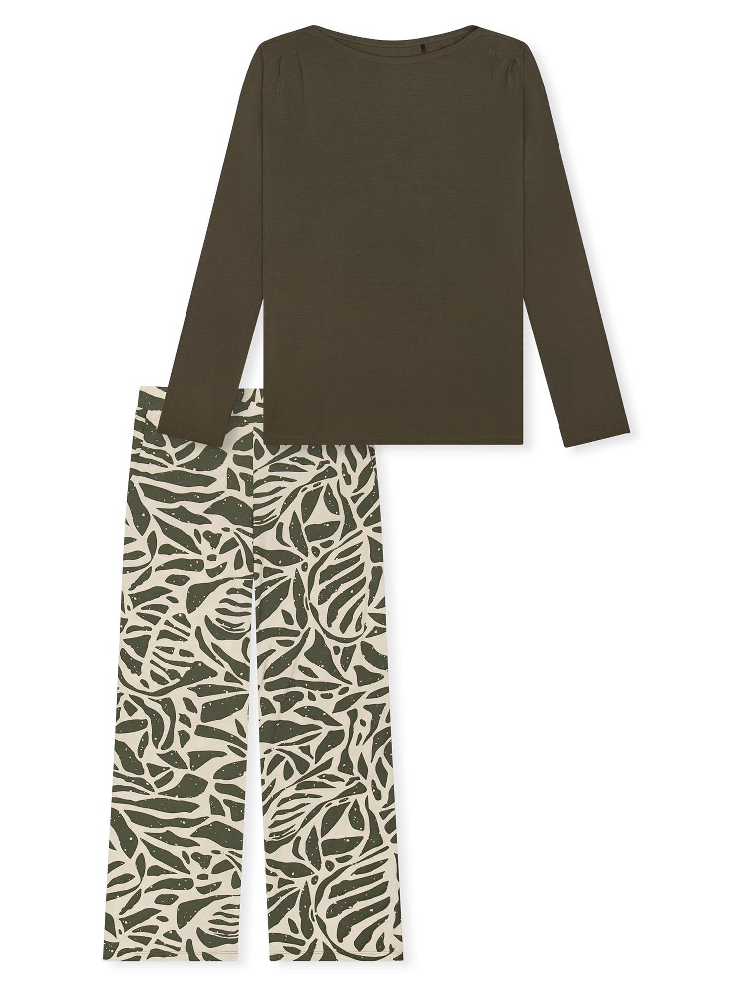 Schiesser Damen Pyjama Selected Premiumschlafanzug, Pyjama Set, NachtwäSche