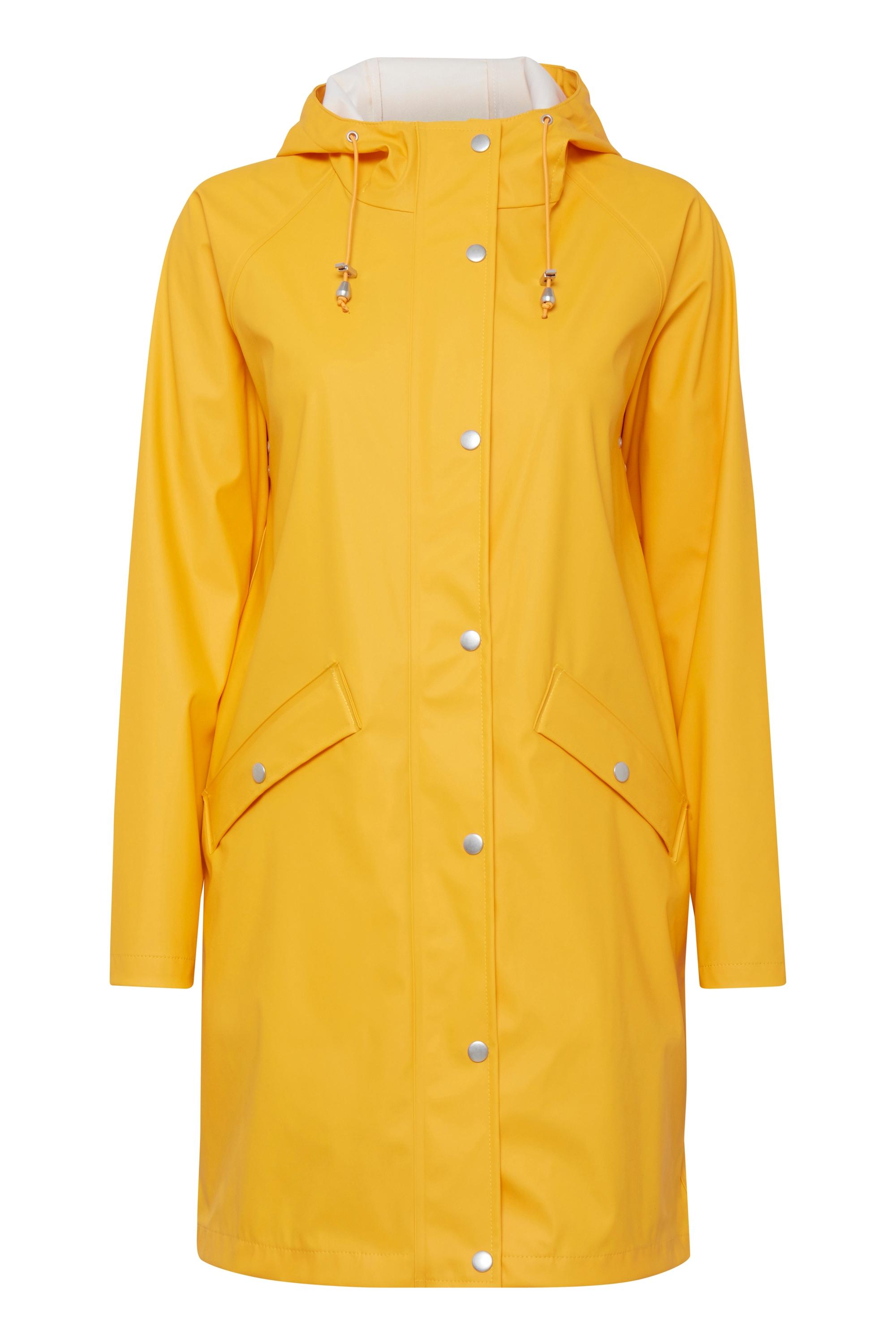 Regenjacke Ichi "Regn Ihtazi", Damen, Gr. Xs, Beige (Blithe), Obermaterial: 100% Polyester Pes., Jacken Regenjacke