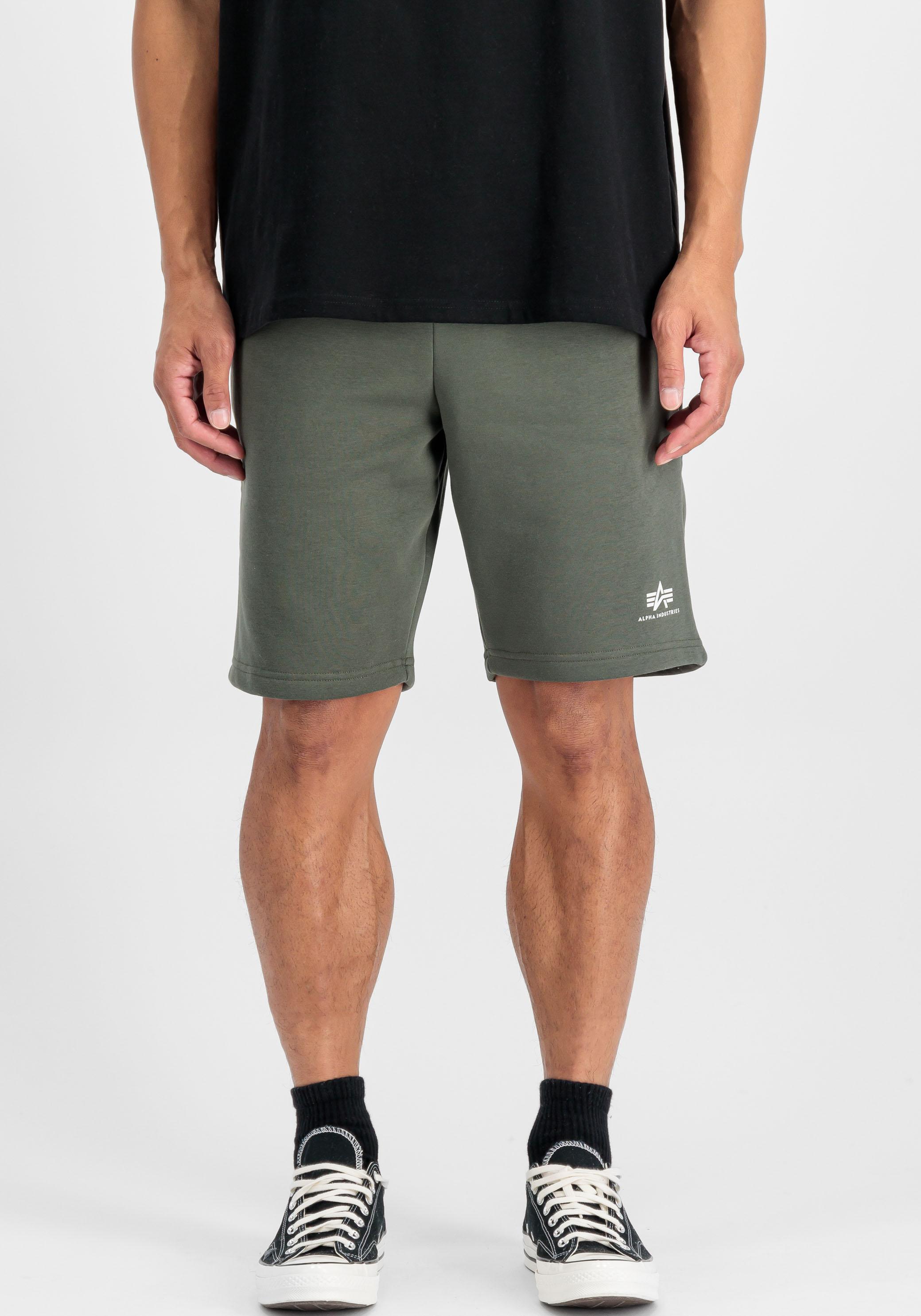 Shorts Alpha Industries "Basic Short Sl Ii", Herren, Gr. Xxl, N-Gr, GrüN (Schwarz Olive), Web, Obermaterial: 80% Baumwolle, 20% Polyester, Bedruckt, Regular Fit Kniefrei, Hosen Shorts, Baumwollmischung, Regular Fit