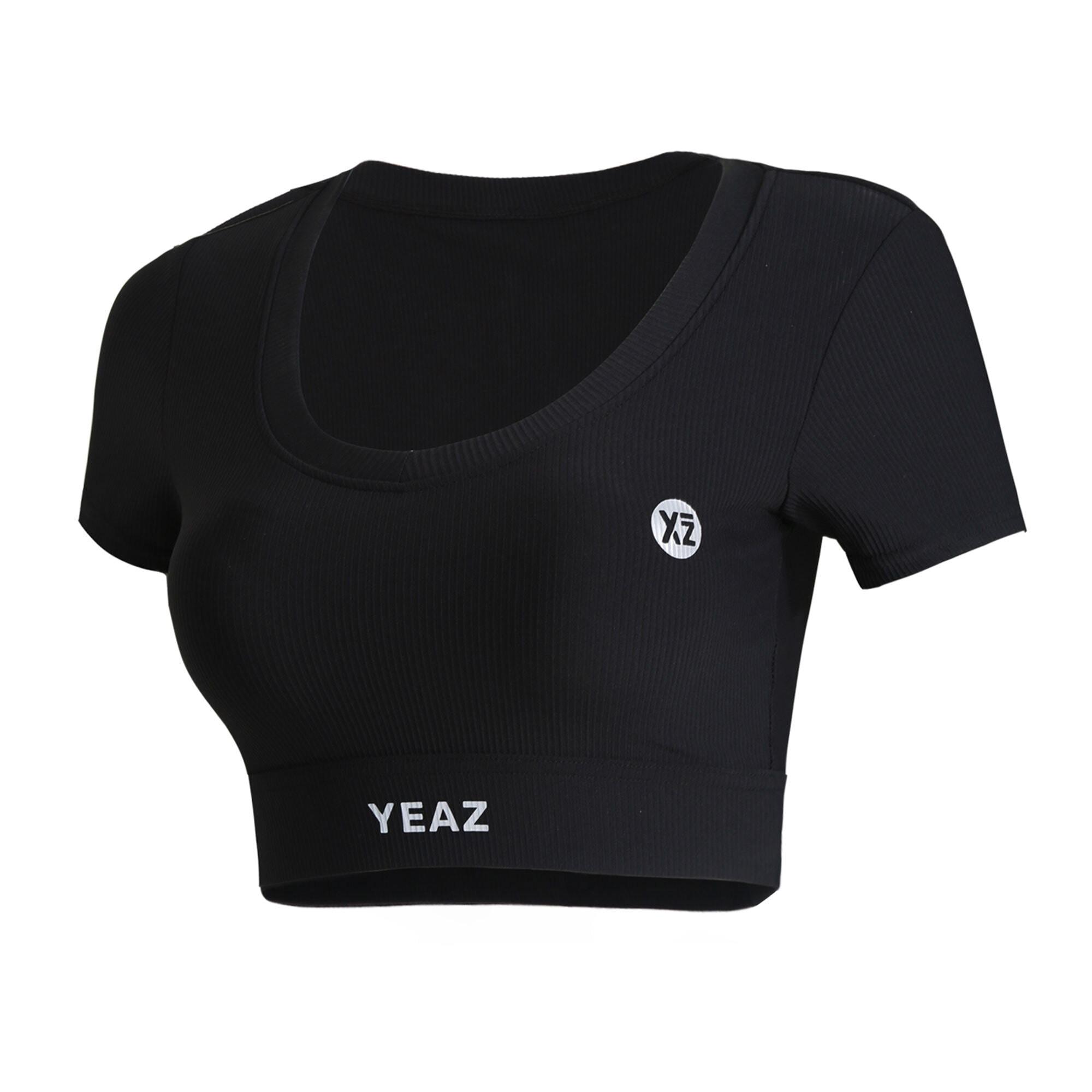 Sporttop Yeaz "Short Top Club Level", Damen, Gr. M, Schwarz, Obermaterial: 78% Polyester Pes. 22% Elasthan El., Tops Sporttop