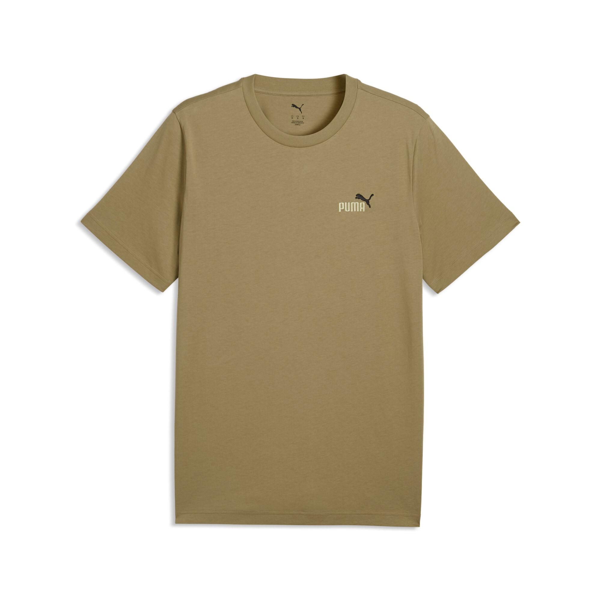T-Shirt Puma "Graphics 2 Color Small No 1 Logo Tee", Jungen, Gr. M, Beige (Chai Latte), Jersey, Obermaterial: 100% Baumwolle, Unifarben, Regular Fit Normal, Rundhals, Shirts T-Shirt, Mit Rundhalsausschnitt, Mit Kurzarm, Mit Print-Applikation