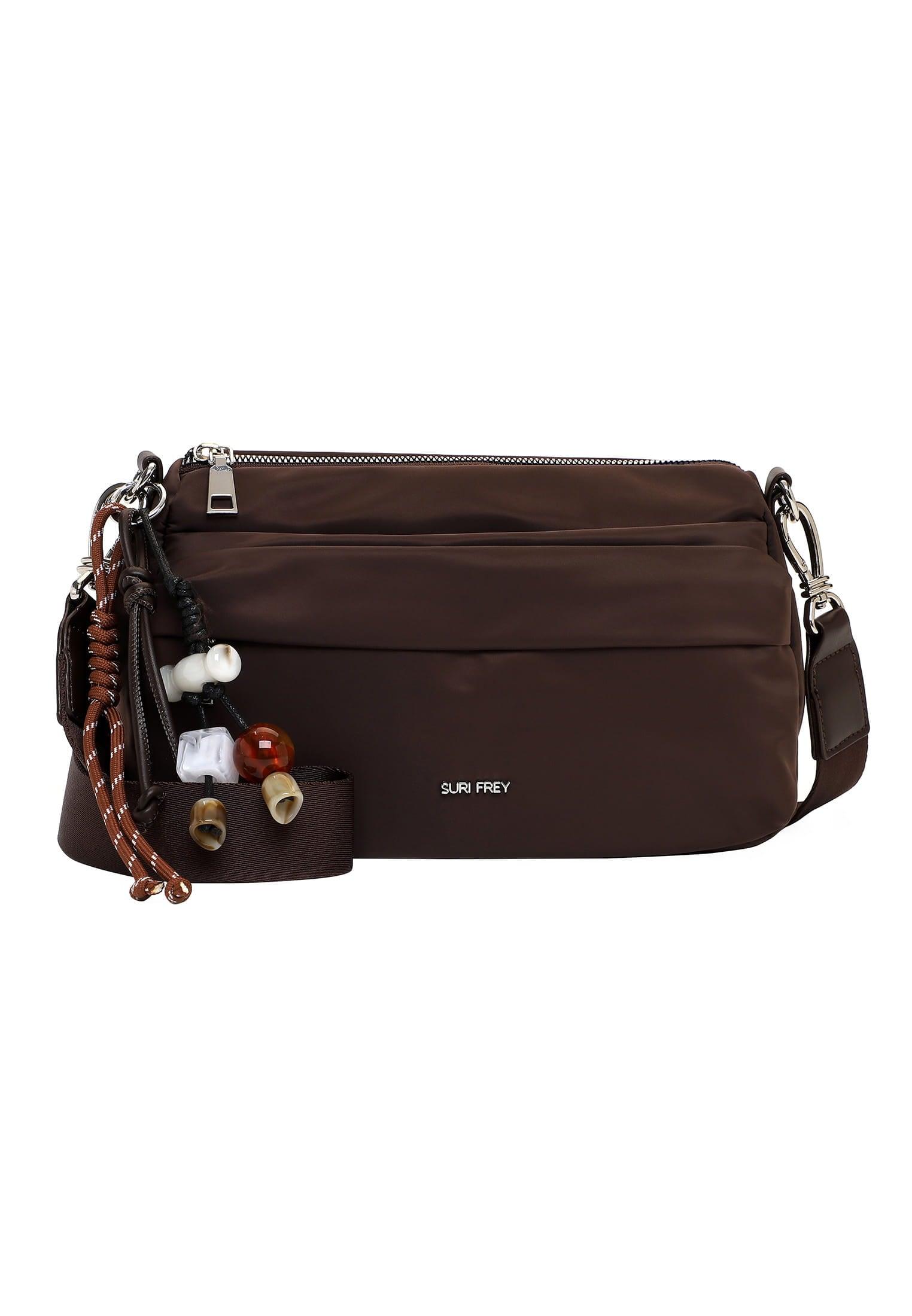 UmhäNgetasche Suri Frey "UmhäNgetasche Sfy Sandey", Damen, Gr. B/H/T: 28Cm X 17Cm X 12Cm 0, Braun (Braun 200), Polyester, Taschen UmhäNgetasche