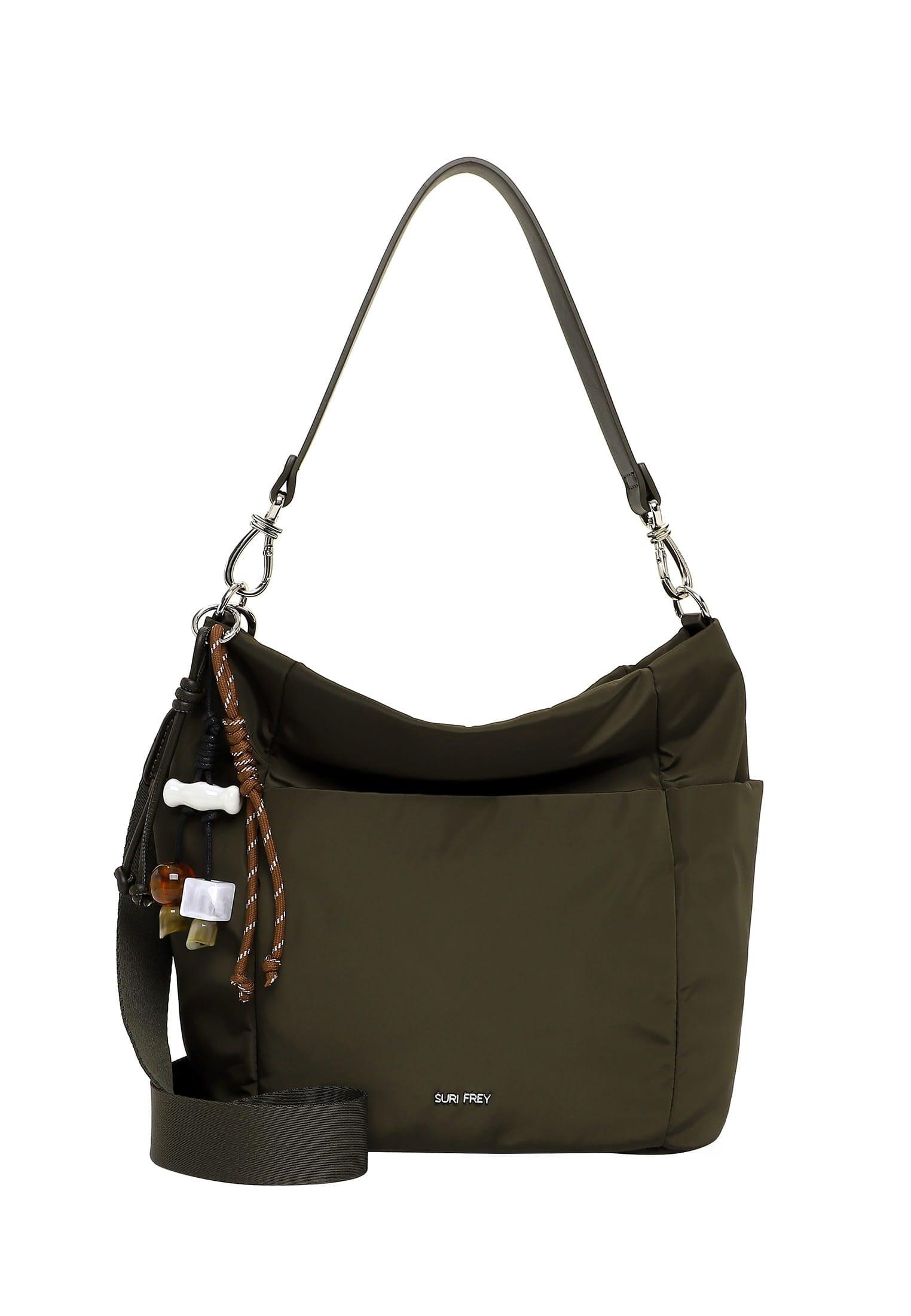 Beuteltasche Suri Frey "Beutel Sfy Sandey", Damen, Gr. B/H/T: 35Cm X 28Cm X 13Cm 0, GrüN (Oliv 960), Polyester, Taschen Beuteltasche