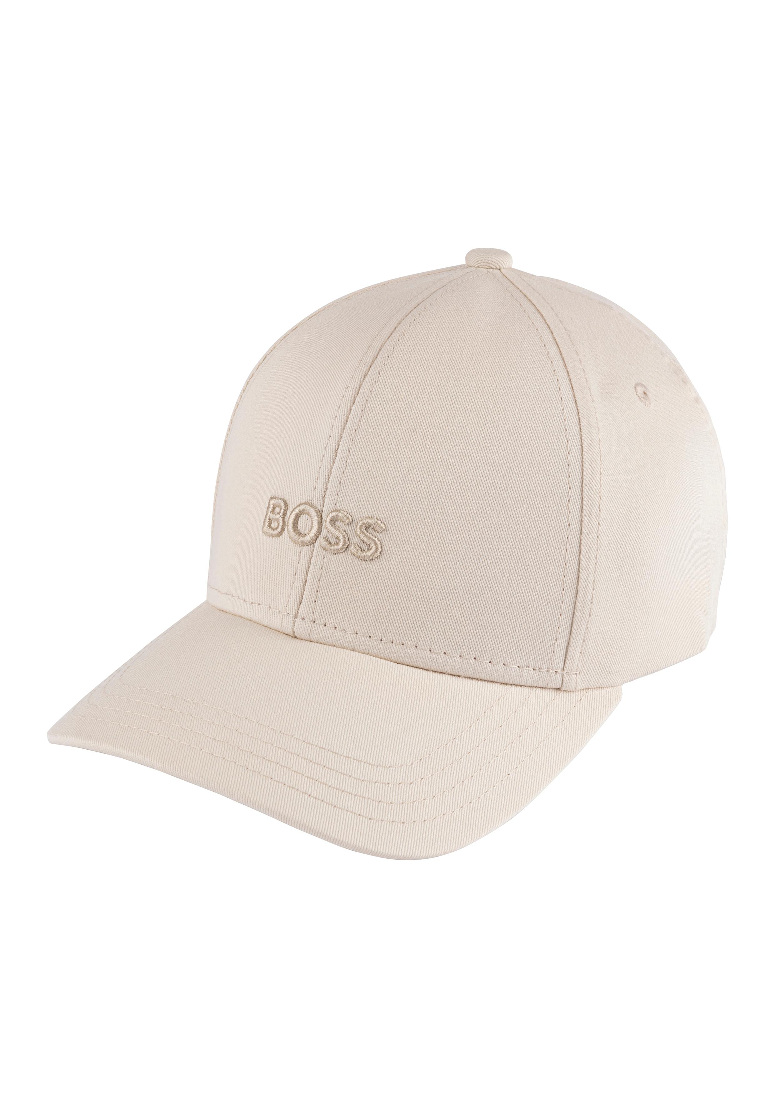 Baseball Cap Boss "Ari", Damen, Weiß (Open Weiß 118), Web, Baumwolle, Unifarben, Caps, Mit Boss Logostickerei Ton In Ton, Unisex