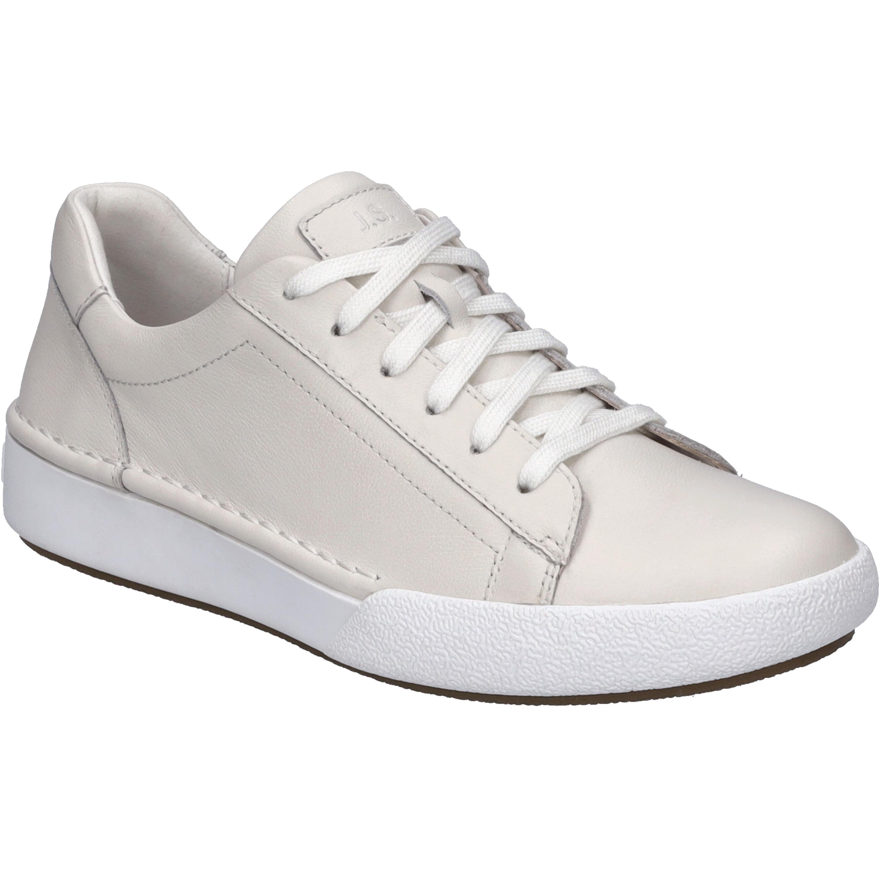 Sneaker Josef Seibel "Claire 01, Weiss", Damen, Gr. 42, Weiß, Obermaterial: 100% Rindsleder Leather Cow., Schuhe Sneaker
