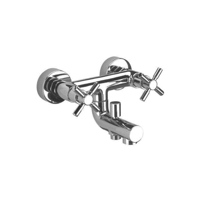 Herzbach Stilo Wannen-Zweigriffarmatur 14.952160.1.01 Aufputz, Eigensicher, Chrom