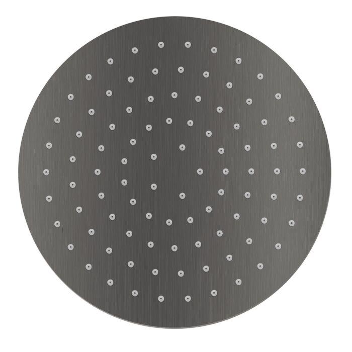 Herzbach Living SPA Slim-Regenbrause 11.600200.1.40 Ø200 Mm, Schwarz Stahl