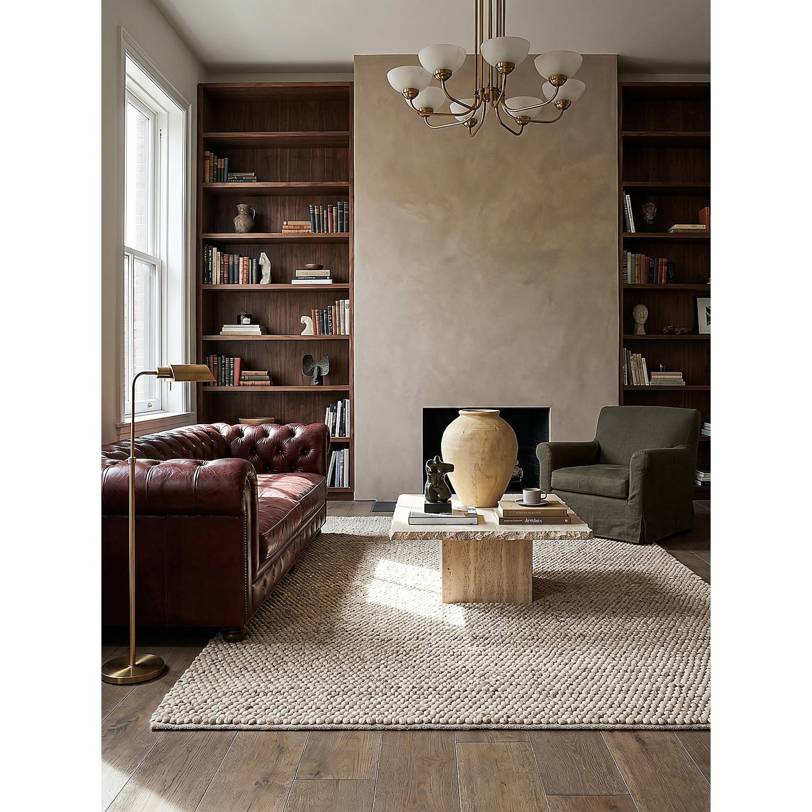 Teppich uni Beige 80 x 150 cm - MEDWAY Kadima Design