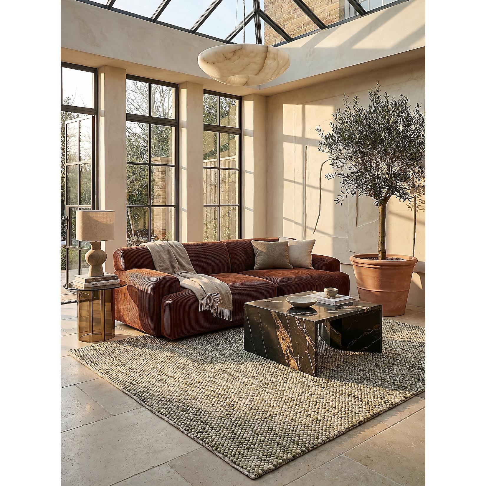 Teppich uni Grün 80 x 150 cm - MEDWAY Kadima Design