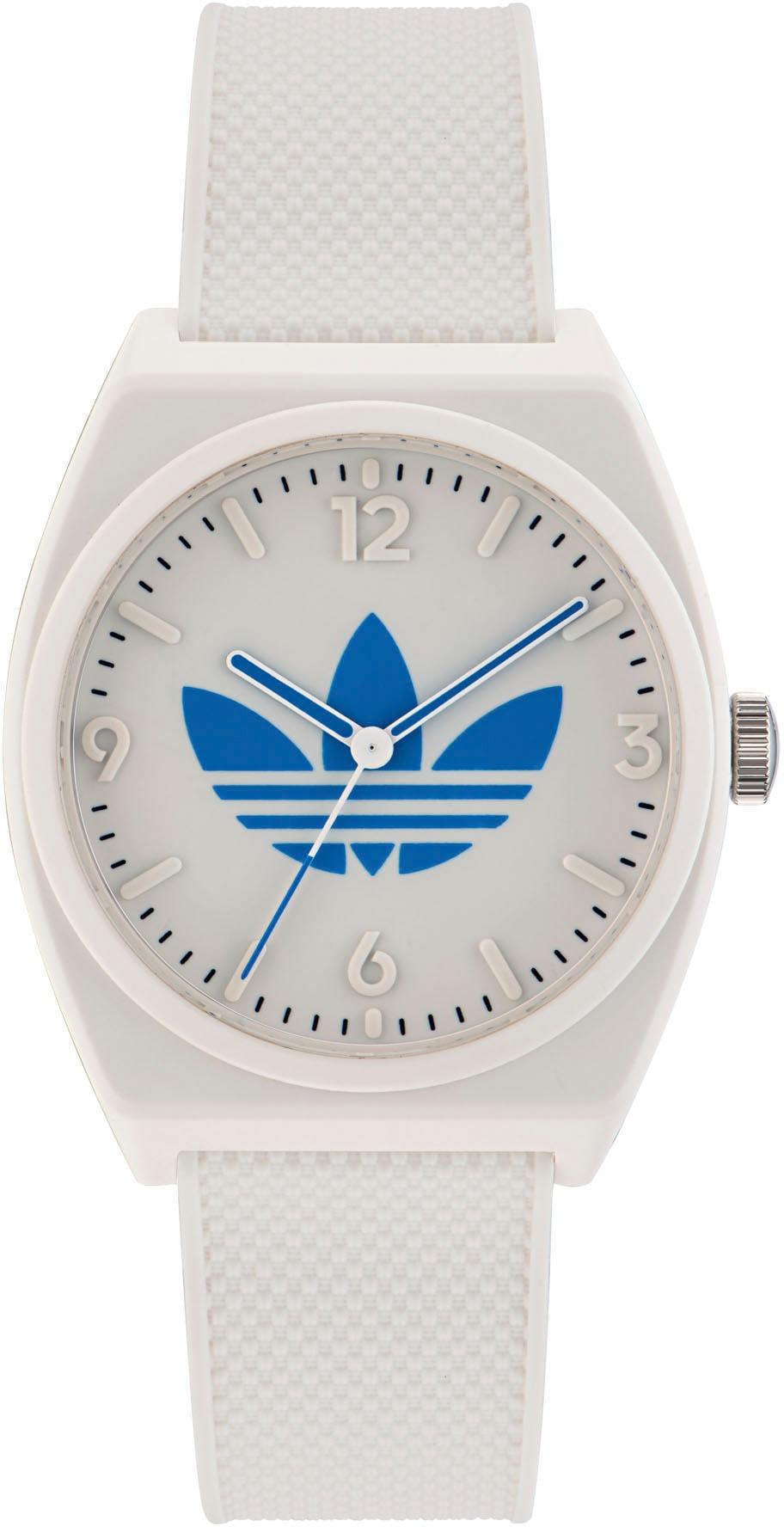 Quarzuhr Adidas Originals "Project Two", Weiß (Cremefarben), Armbanduhren, Damen, Quarzuhr, Armbanduhr, Damenuhr, Herrenuhr, Unisex, Analog