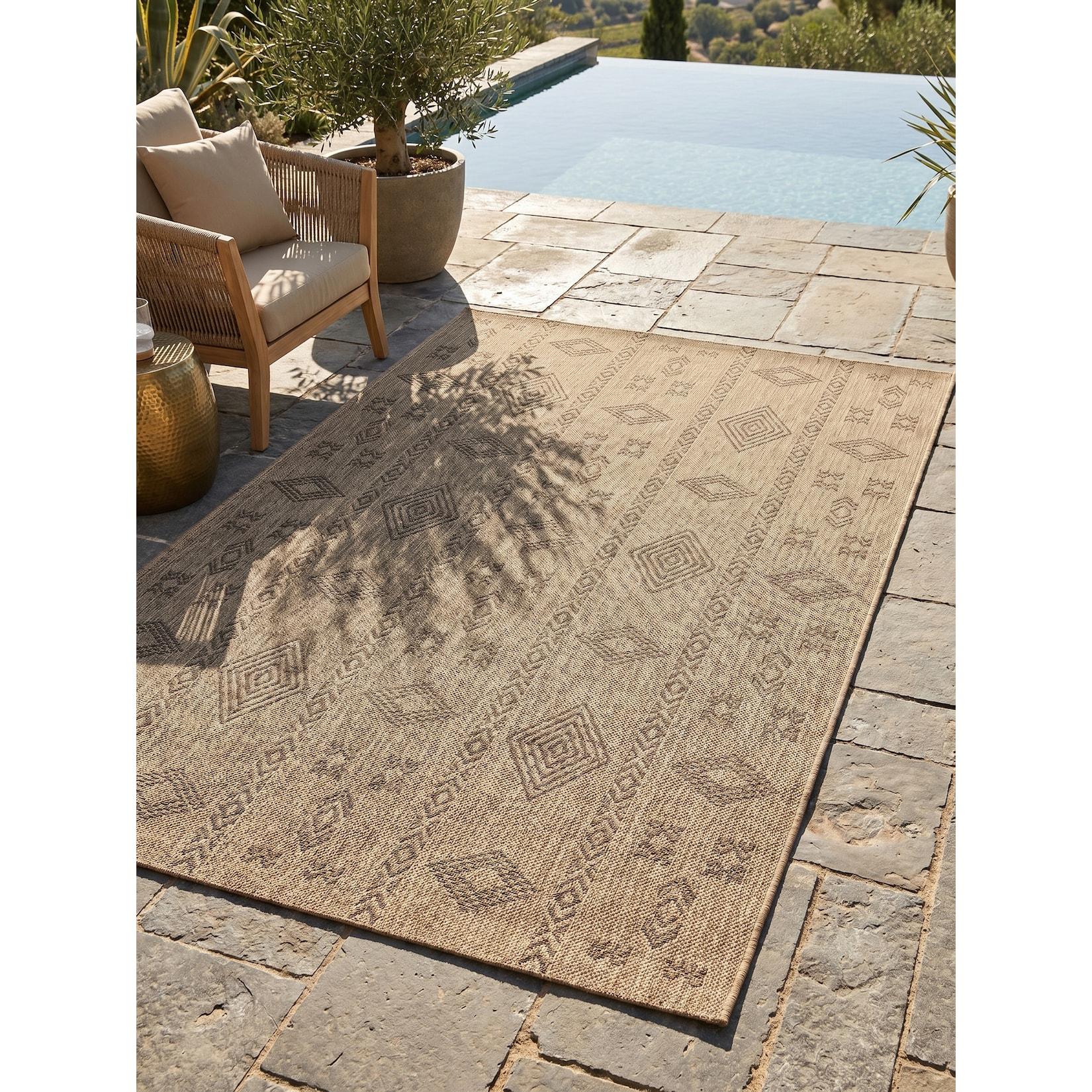 Teppich Outdoor Kasberg In Schwarz, Im Vintage-Stil, 280 X 370 Cm