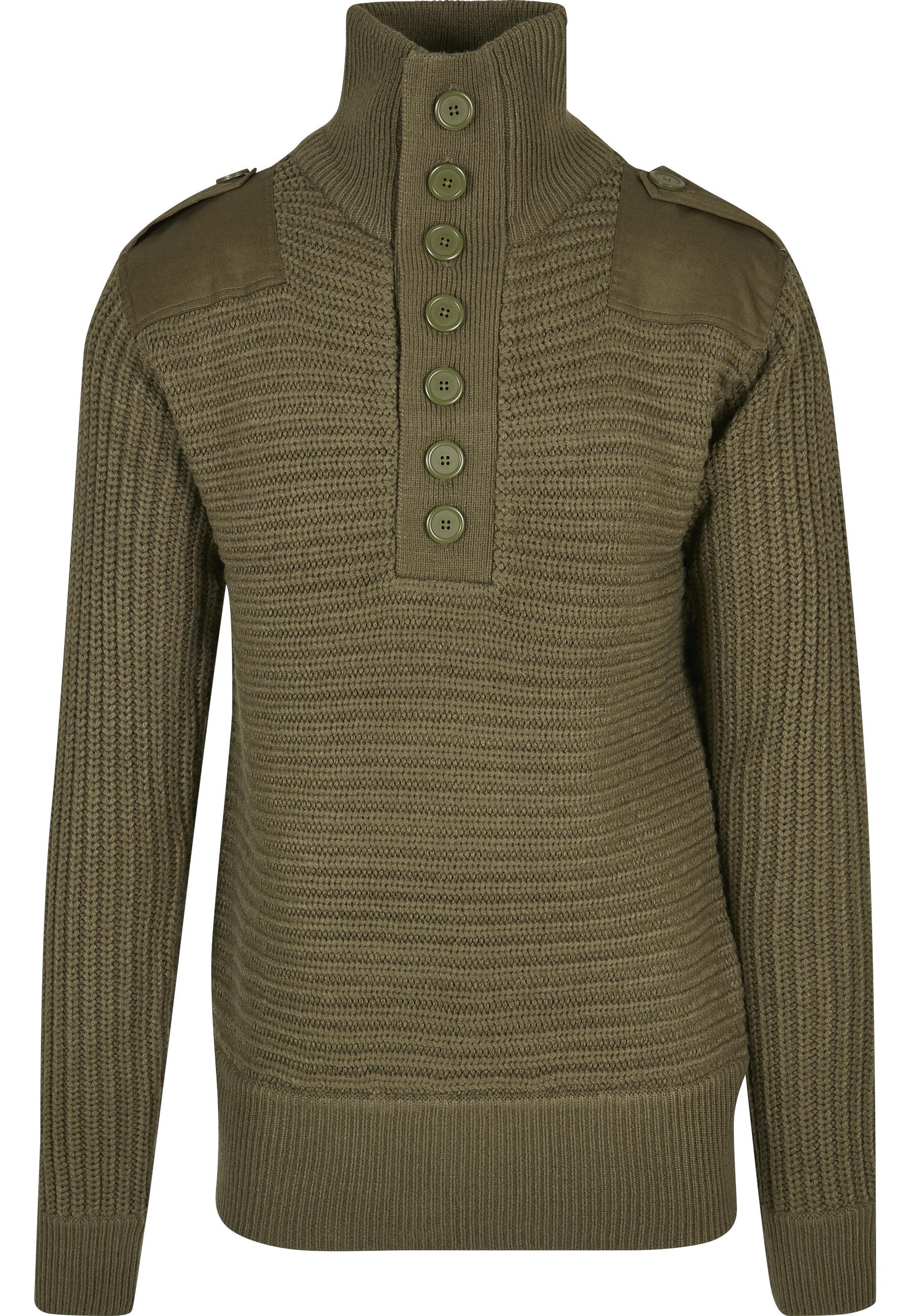 Troyer Brandit "Brandit Herren Alpin Pullover", Herren, Gr. Xxl, Olive, 100% Polyacryl, Unifarben, Normal, Rundhals, Pullover Troyer