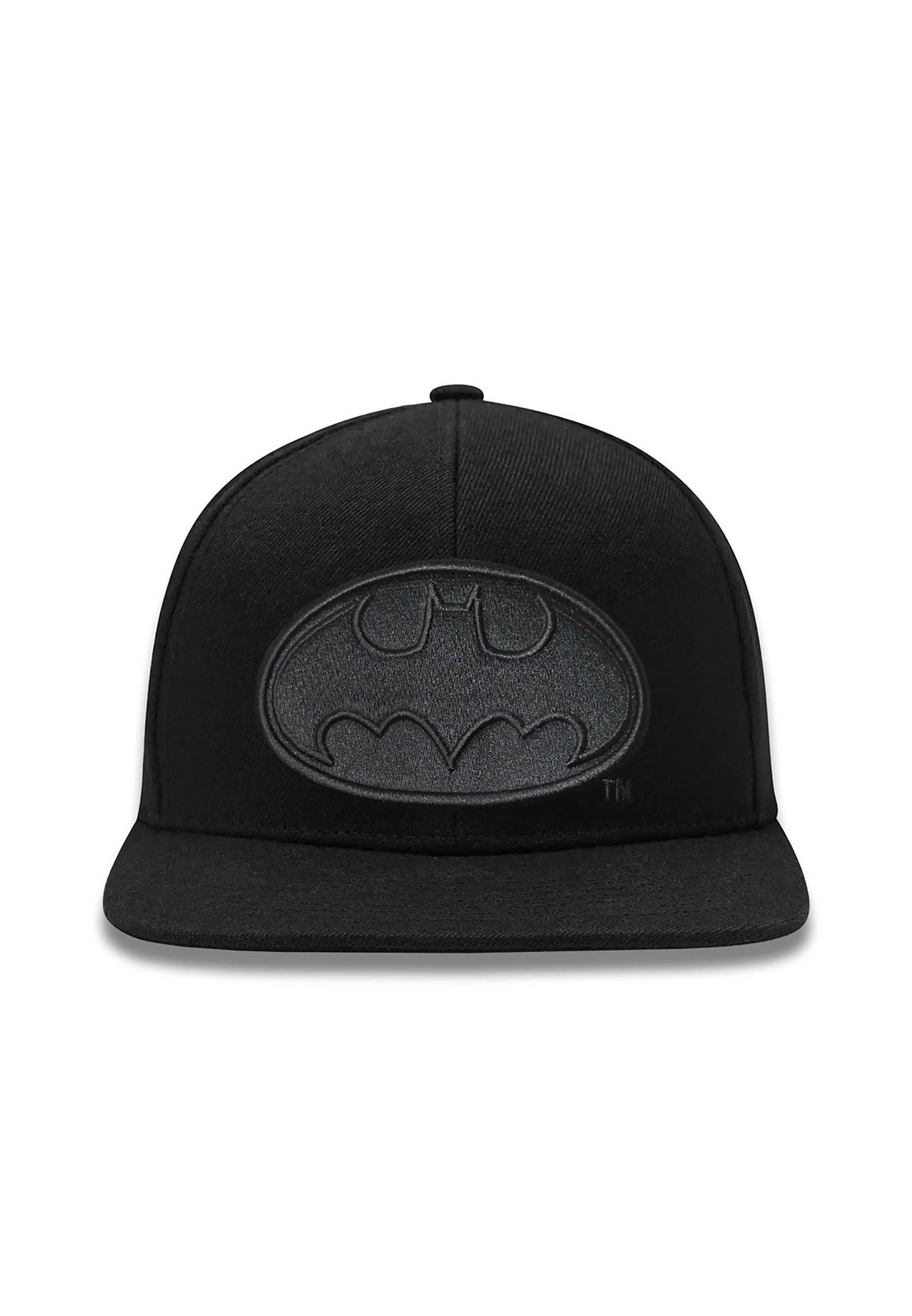 Baseball Cap Logoshirt "Dc Batman Logo", Herren, Schwarz, 100% Baumwolle, Unifarben, Caps, Mit 3D-Relief-Effekt-Stickerei