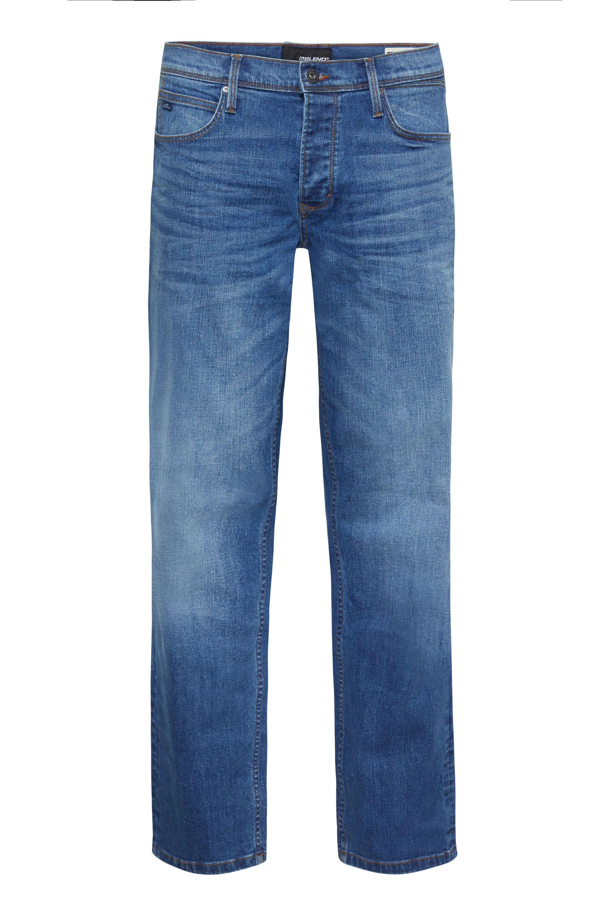 Bequeme Jeans Blend "Bequeme Jeans Bhrock", Herren, Gr. 31, LäNge 34, Blau (Middle Blau), Obermaterial: 98% Baumwolle Co. 2% Elasthan El., Jeans
