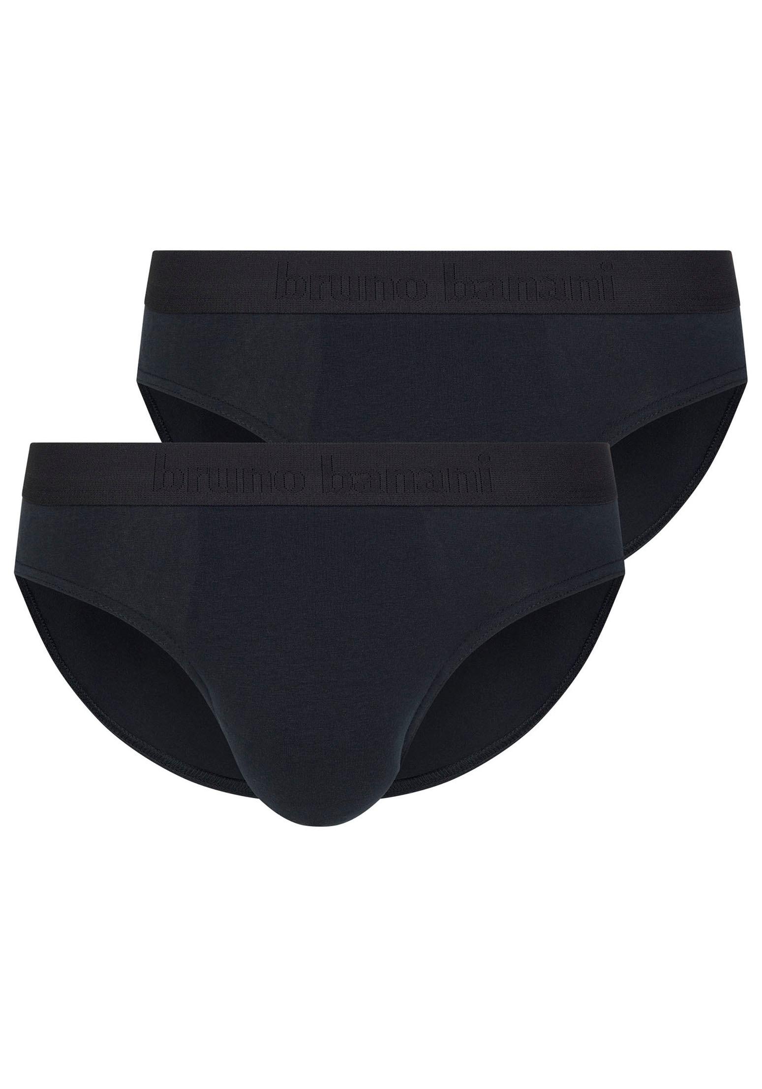 Slip Bruno Banani "Flowing", Kinder, Gr. Xxl, Schwarz (Schwarz, Schwarz), Obermaterial: 93% Baumwolle, 7% Elasthan, Unifarben, Eng, Unterhosen Slip, Mit Logobund
