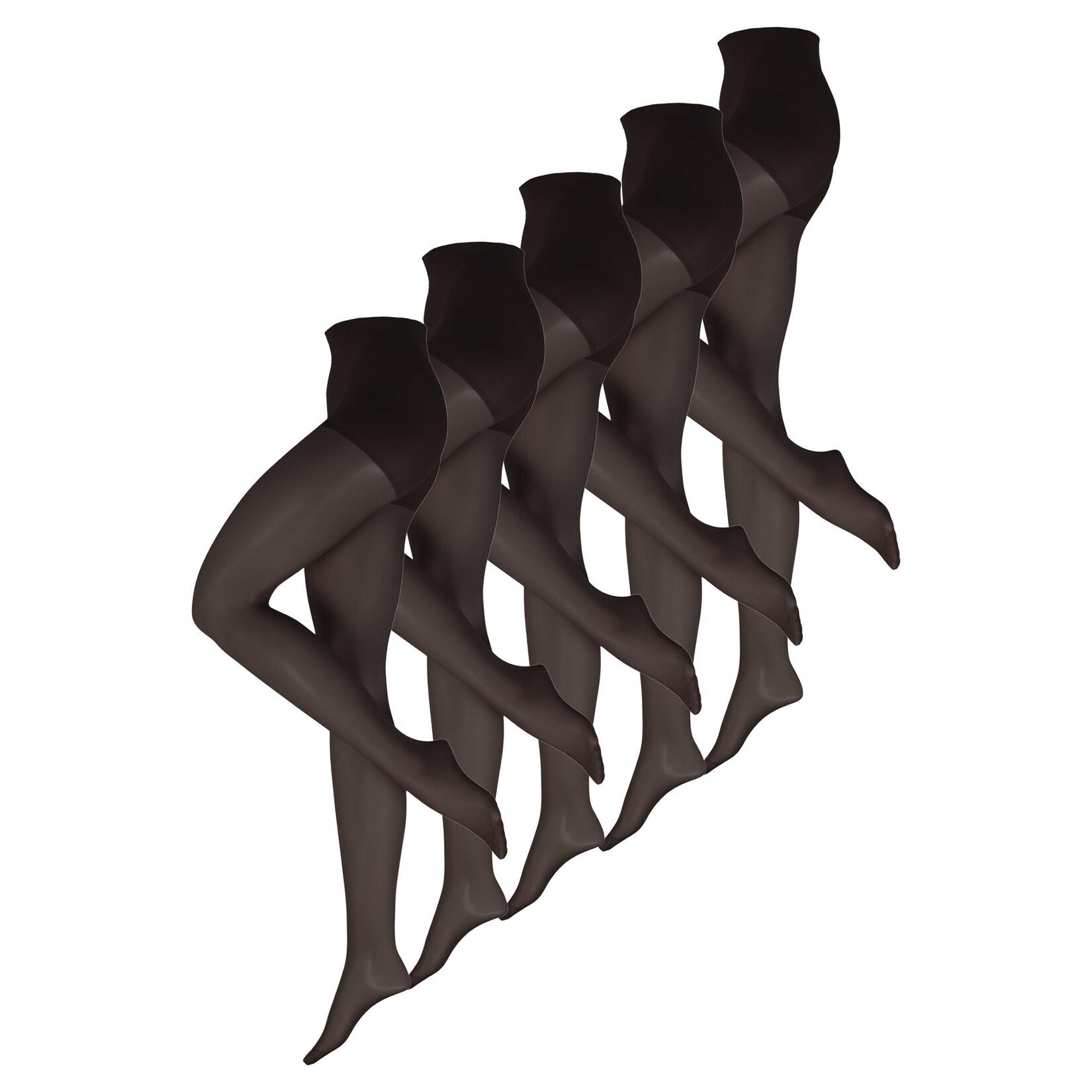 NUR DIE Damen Feinstrumpfhose Ohne Bund 20 DEN 5