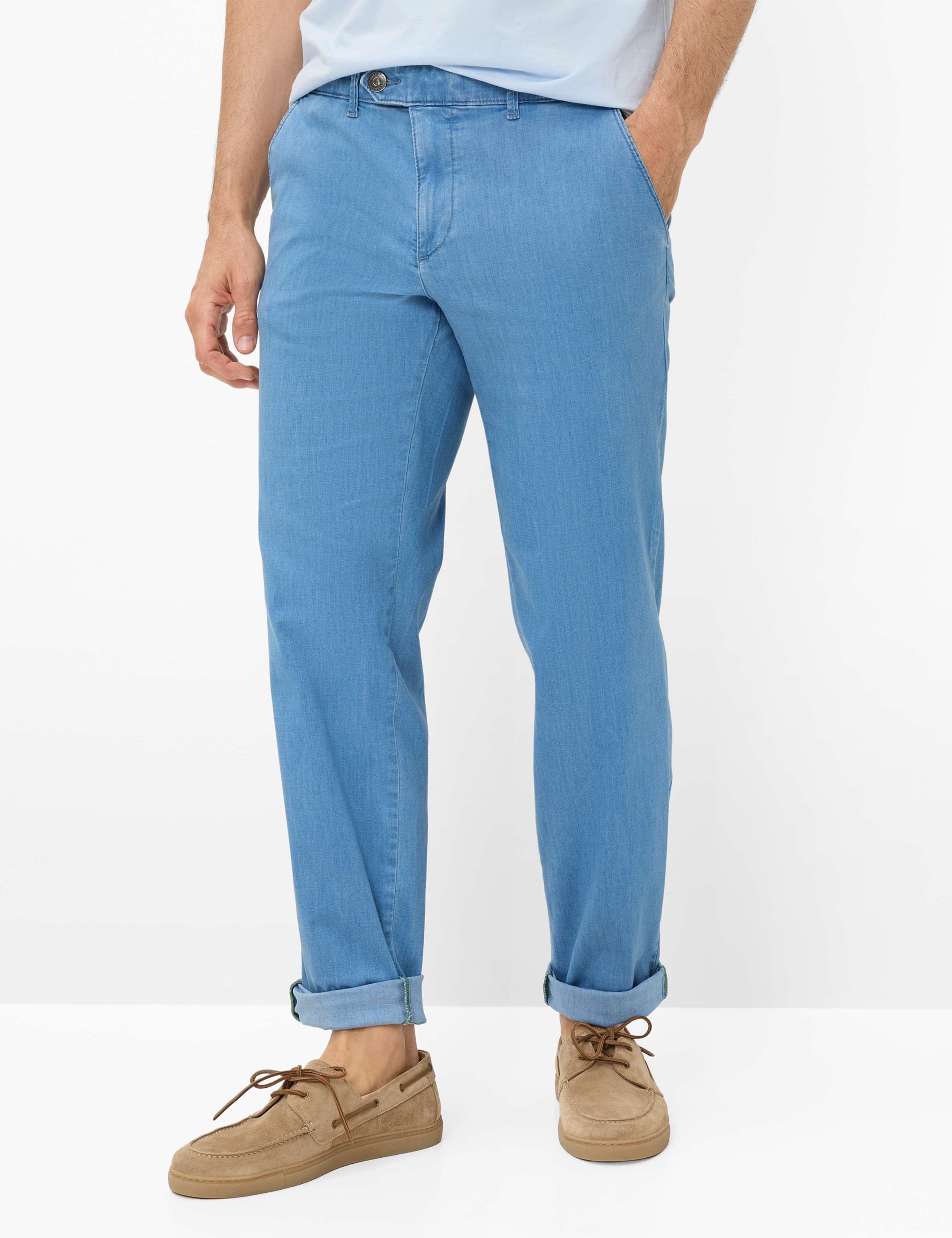 Eurex Herren Chino Style JIM BLEACHED, denim hellblau, Gr. 29U