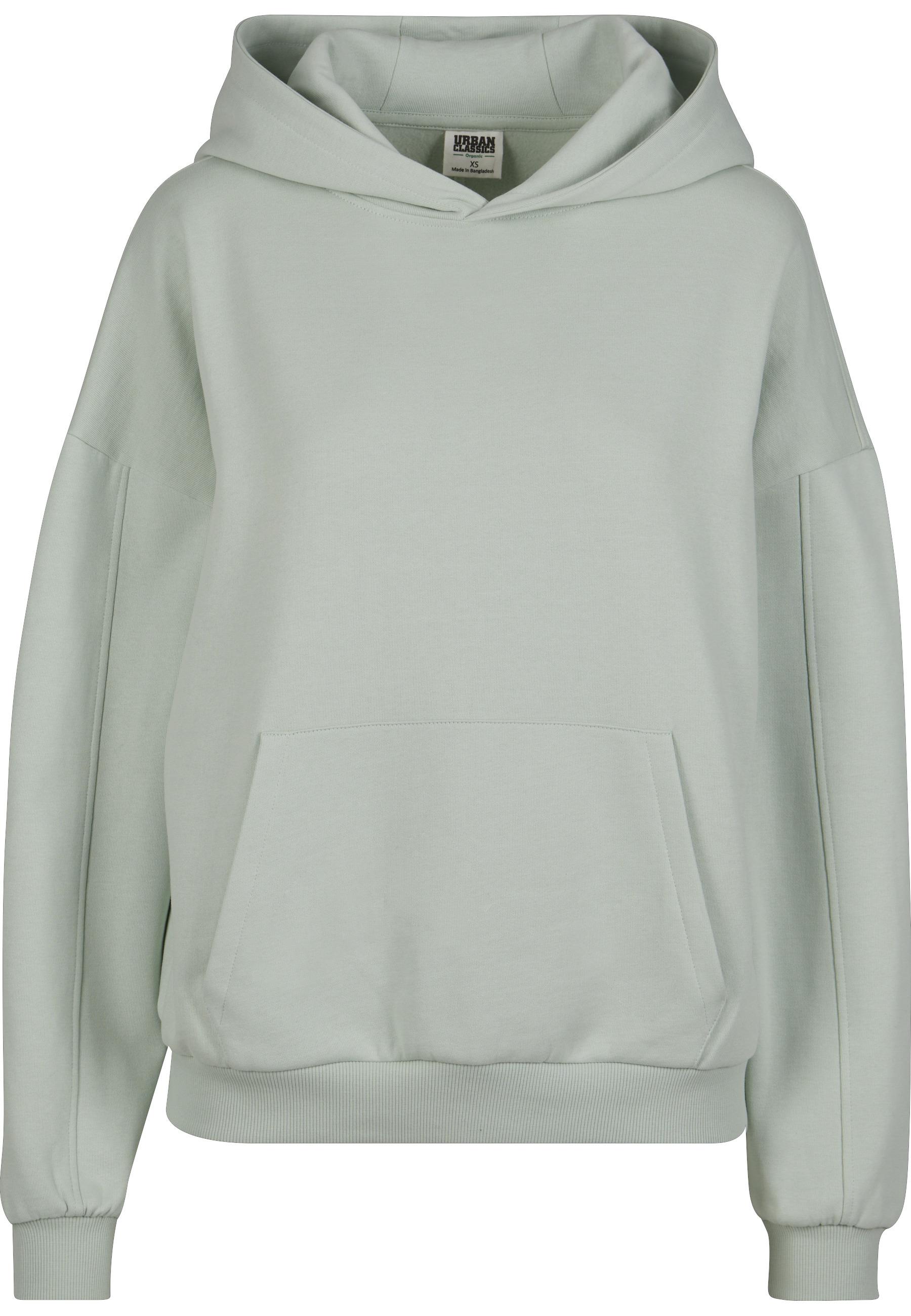 Kapuzensweatshirt Urban Classics "Urban Classics Damen Ladies Organic Oversized Hoody", Damen, Gr. S, Frostmint, 100% Baumwolle, Unifarben, Sweatshirts