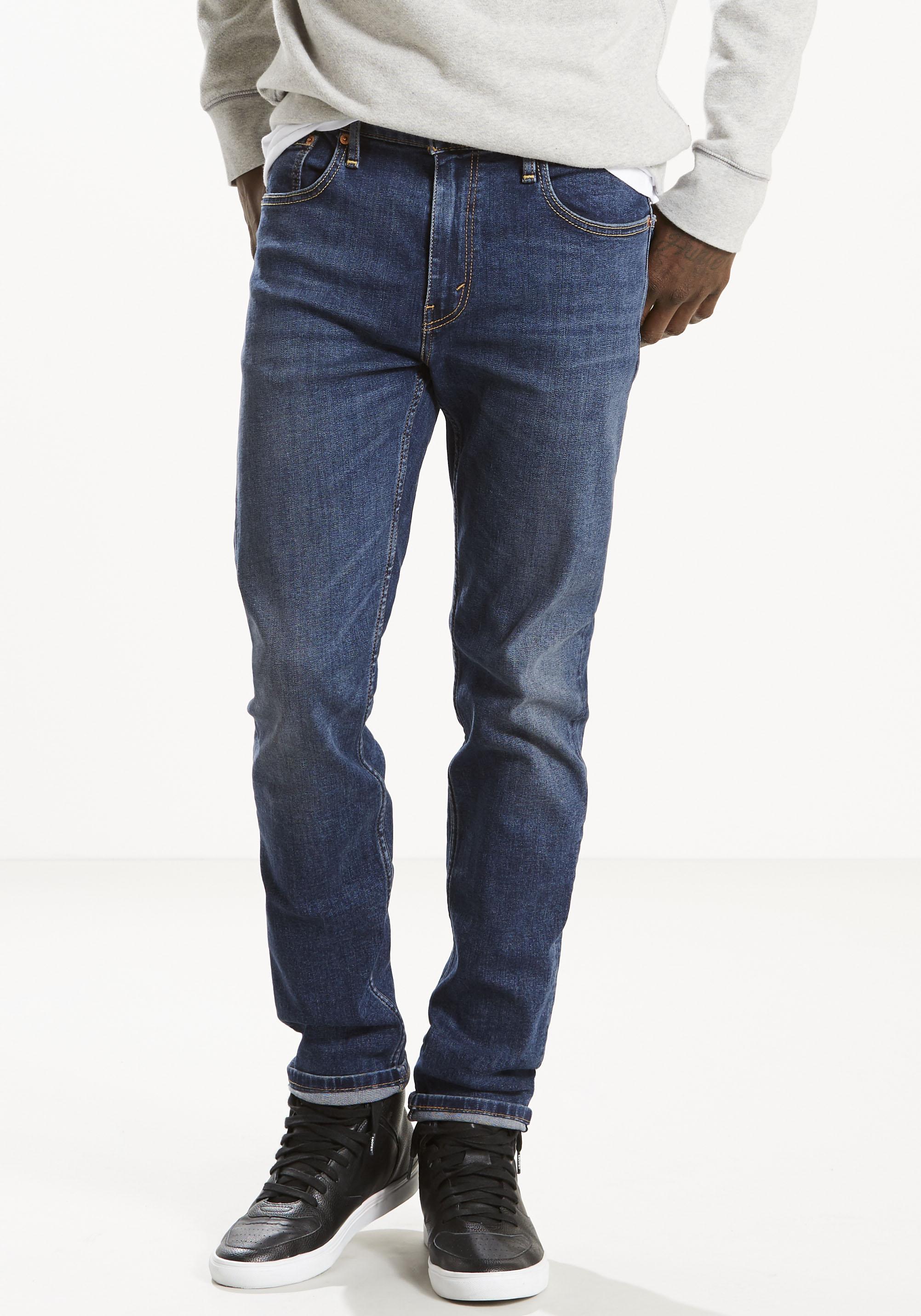 Tapered-Fit-Jeans Levi's "502 Taper", Herren, Gr. 32, LäNge 32, Blau (Panda), Denim/Jeans, Obermaterial: 82% Baumwolle, 17% Polyester, 1% Elasthan, Basic, Loose Fit KnöChellang, Jeans, In Elegantem, Modernem Stil