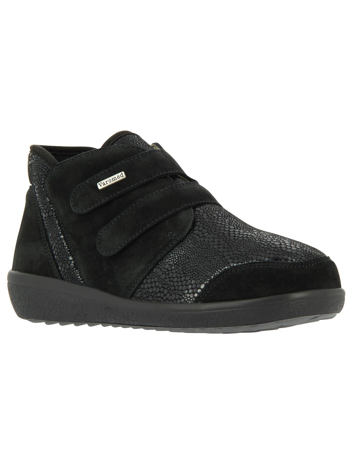 Klettschuh Varomed, Damen, Gr. 4,5, Schwarz, Polyester, Veloursleder, Schuhe Klettschuh