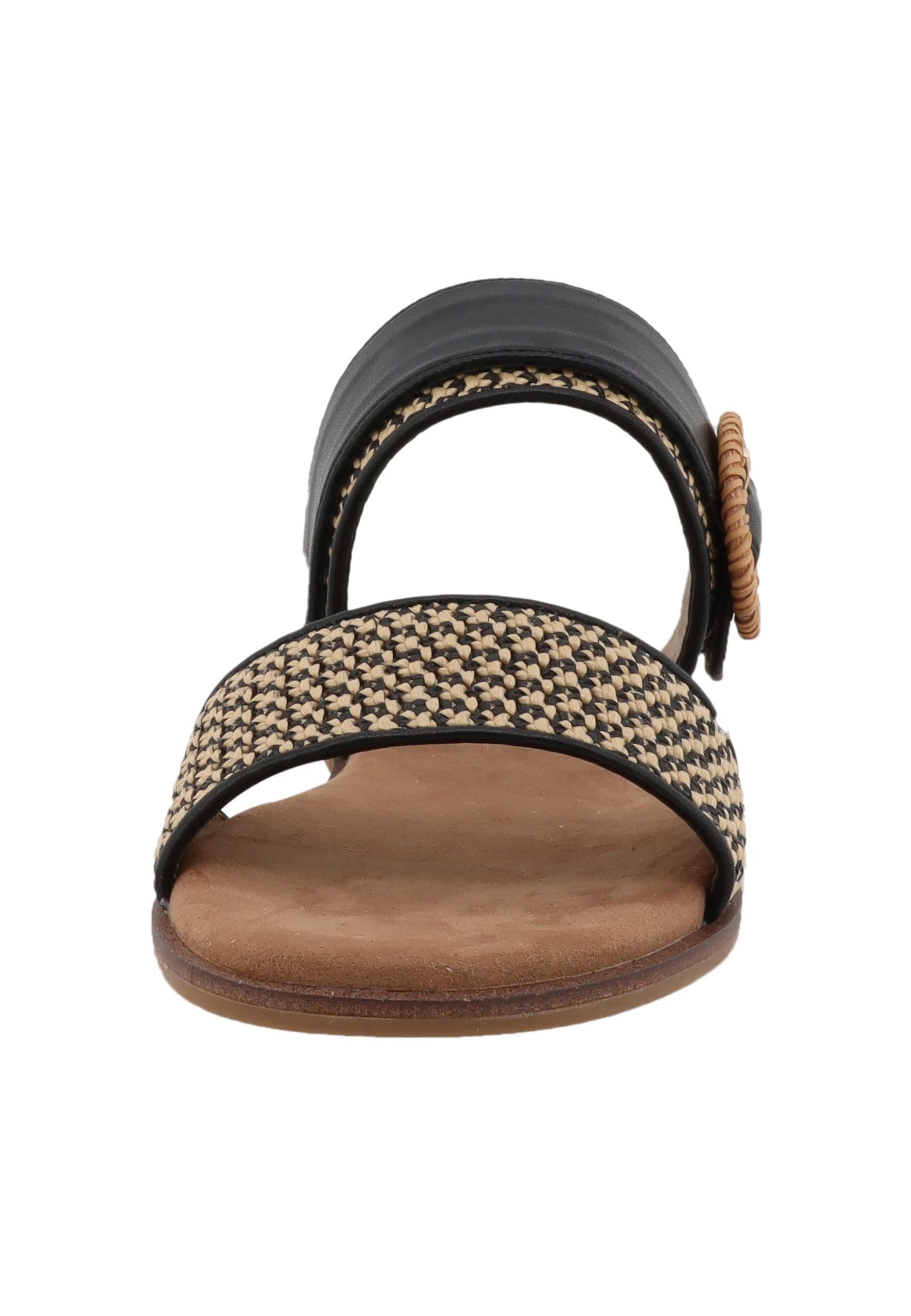 Sandale Tom Tailor "Tom Tailor Flat Sandals - Mules", MäDchen, Gr. 41, Schwarz, Polyester, Schuhe Sandale