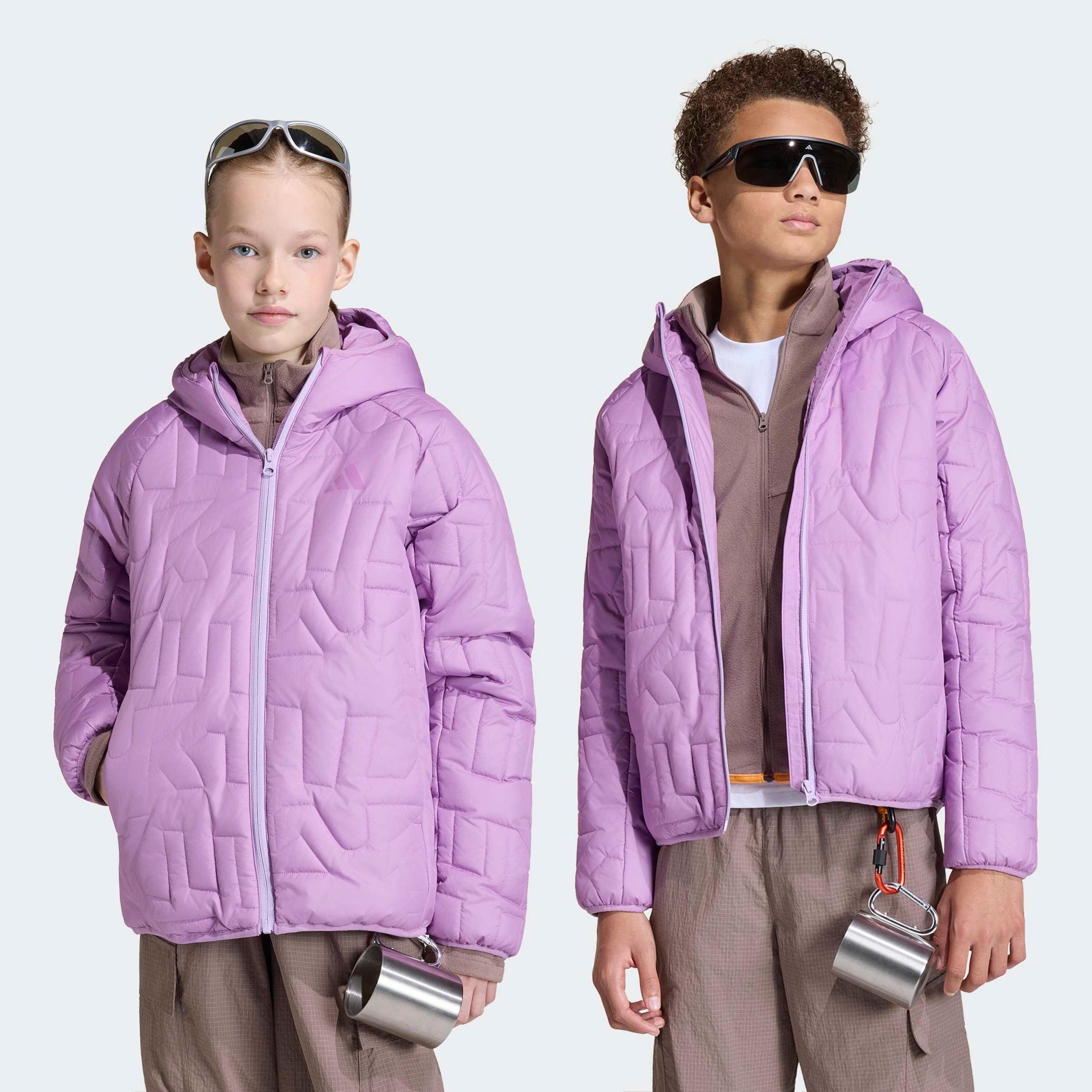 Outdoorjacke adidas terrex "Kids Xperior Climawarm GefÜTterte", Jungen, Gr. 176, Preloved Lila, Obermaterial: 100% Polyester. Wattierung: 100% Polyester, Jacken Outdoorjacke, FüR Kinder, Mit Durchgehendem ReißVerschluss, Aus Ripstop-Material