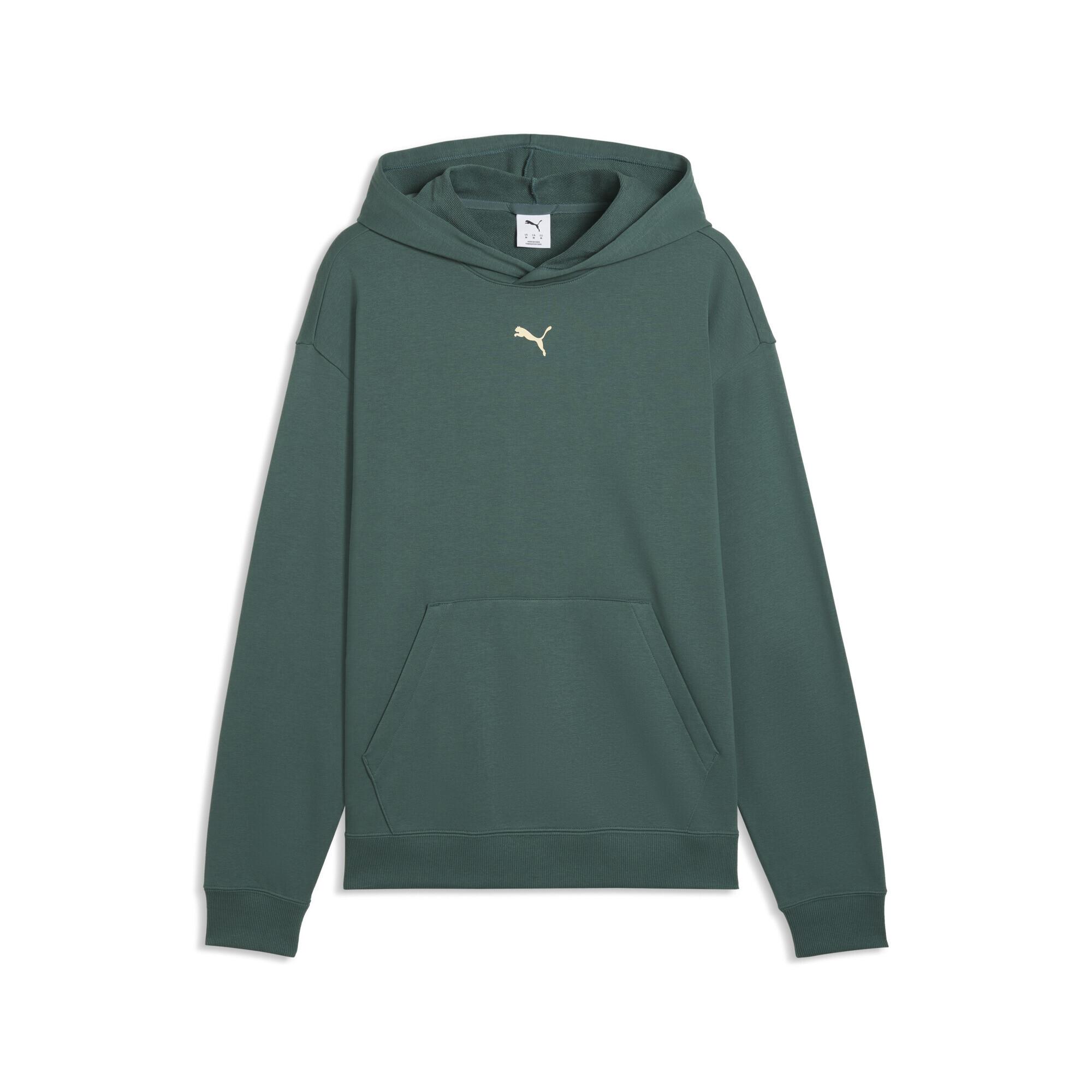 Sweatshirt Puma "Puma Crew Trainingshoodie Herren", Herren, Gr. S, GrüN (Herb Garden GrüN), Obermaterial: 70% Baumwolle, 30% Polyester. Rippe: 3% Elasthan, 97% Baumwolle, Normal, Sweatshirts Sweatshirt