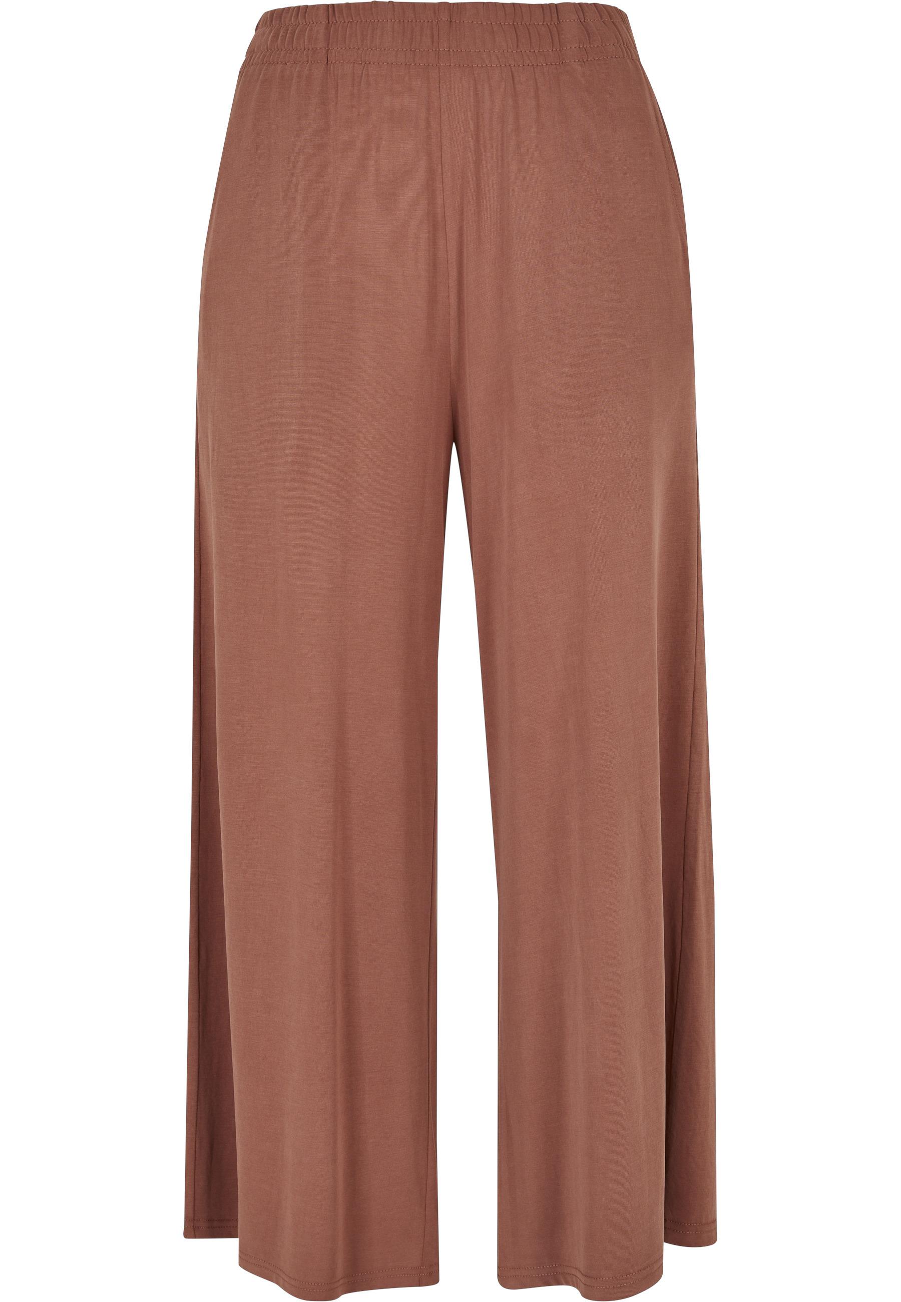 Bequeme Jeans Urban Classics "Urban Classics Damen Ladies Modal Culotte", Damen, Gr. Xs, Us-GrößEn, Braun (Terracotta), 77% Modal, 23% Polyester, Unifarben, Jeans