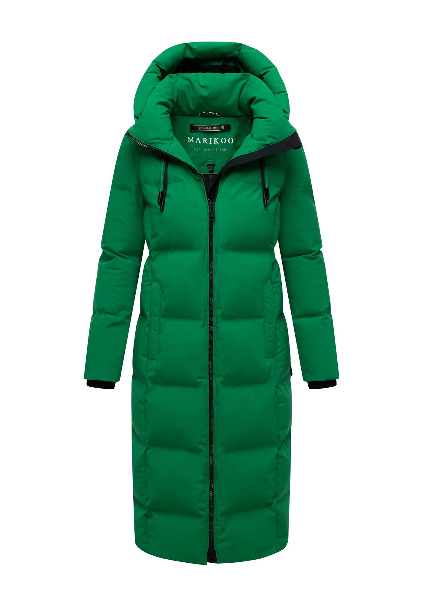 Marikoo Damen Winter Steppmantel Tikoraa Mit Abnehmbarer Kapuze