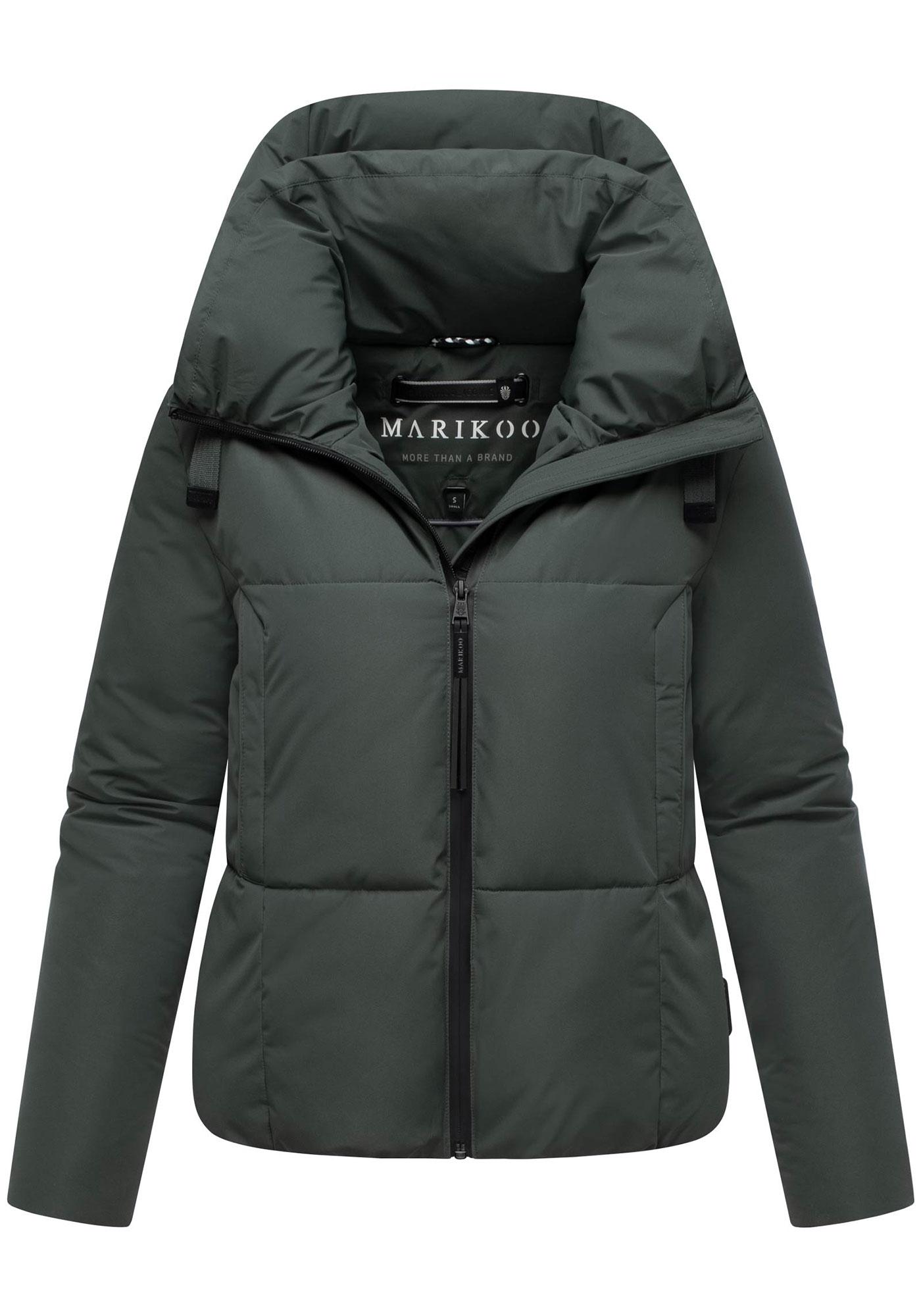 Marikoo Damen Winterjacke Ninikaa Mit Kapuze & Fleece-Innenfutter