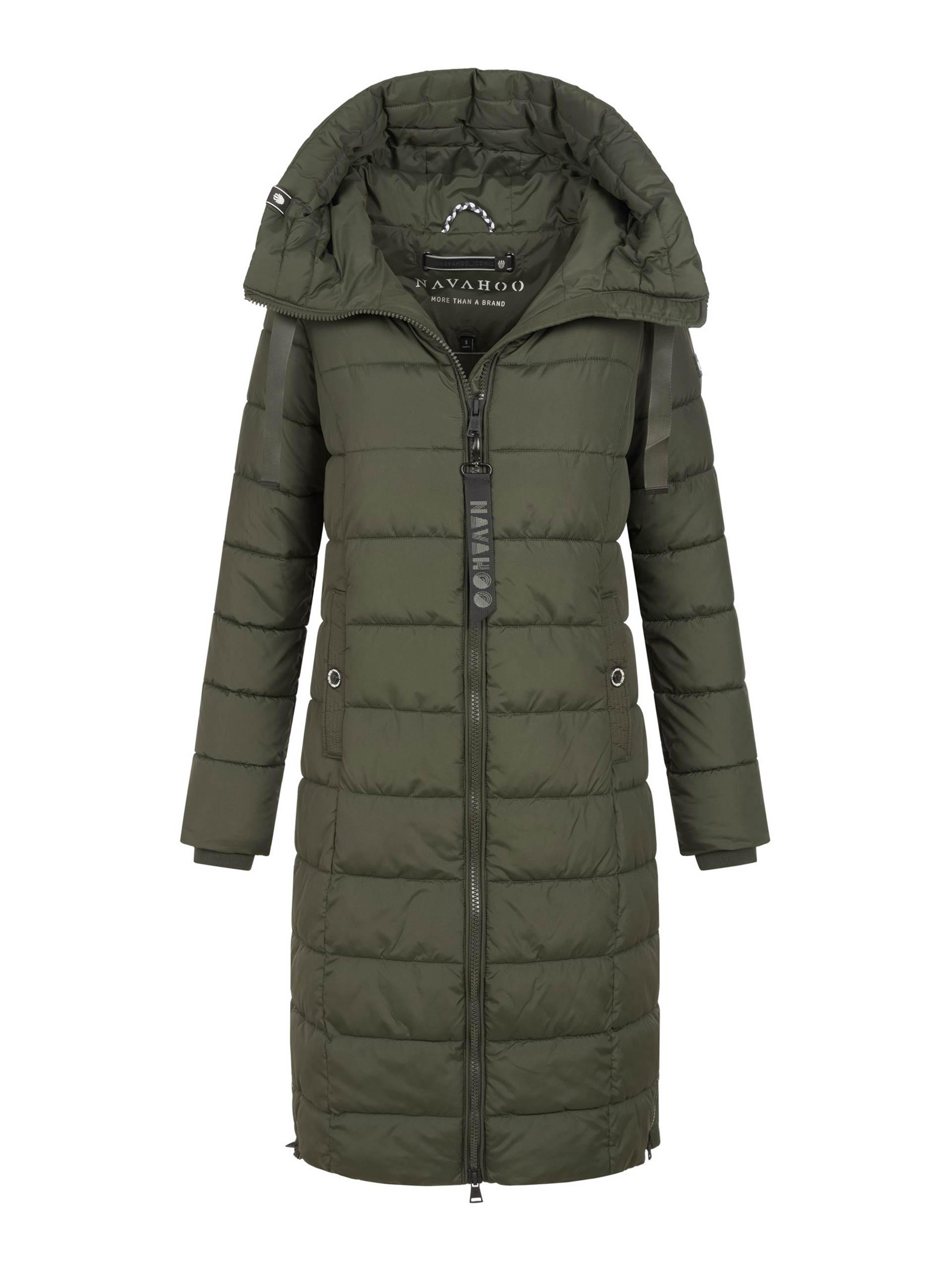 Navahoo MondmäDchen Damen Winter Steppmantel Mit Kapuze Und Fleecefutter