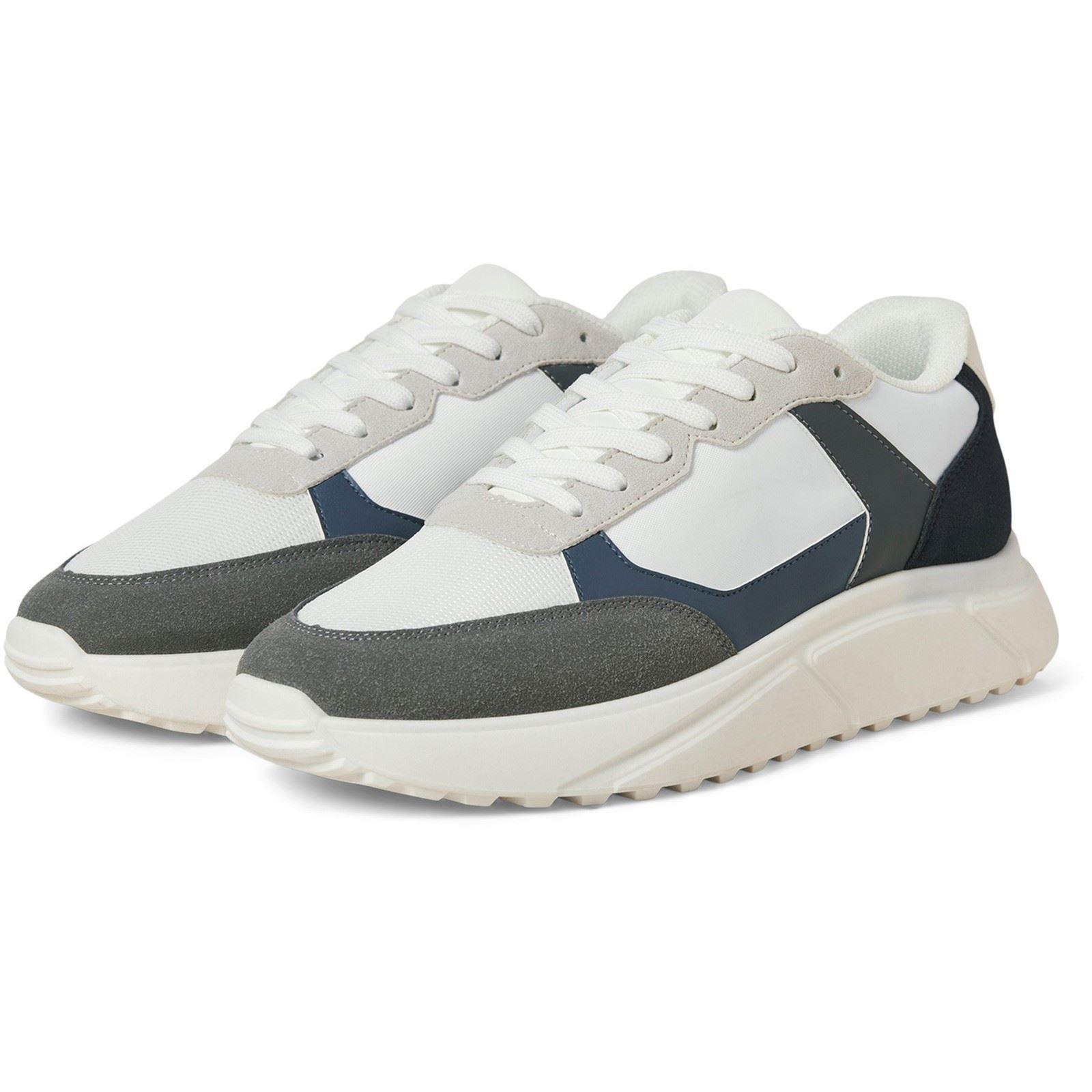 Jack & Jones Aspire Runner Polyurethan Herren Weiß Castlerock/Navy Blazer Sneakers