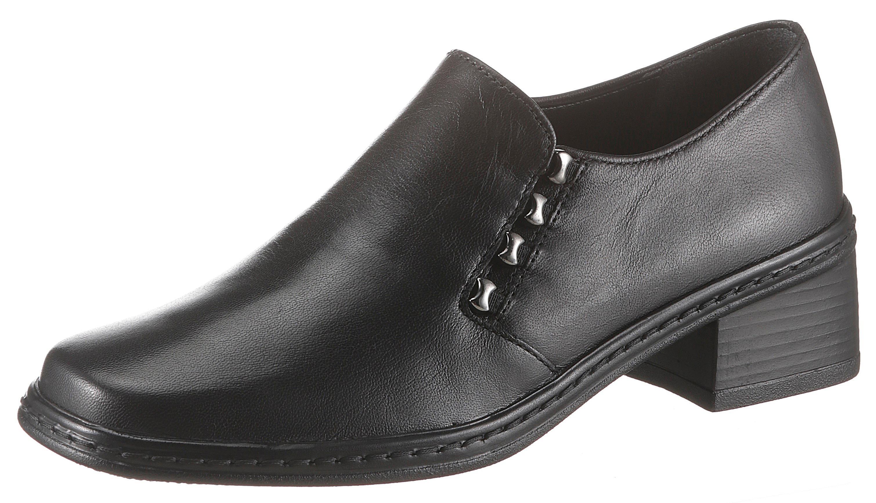 Slipper Gabor, Damen, Gr. 37, Schwarz, Glattleder, Schuhe Slipper, Trotteur, Pumps Mit Dezenter Applikation