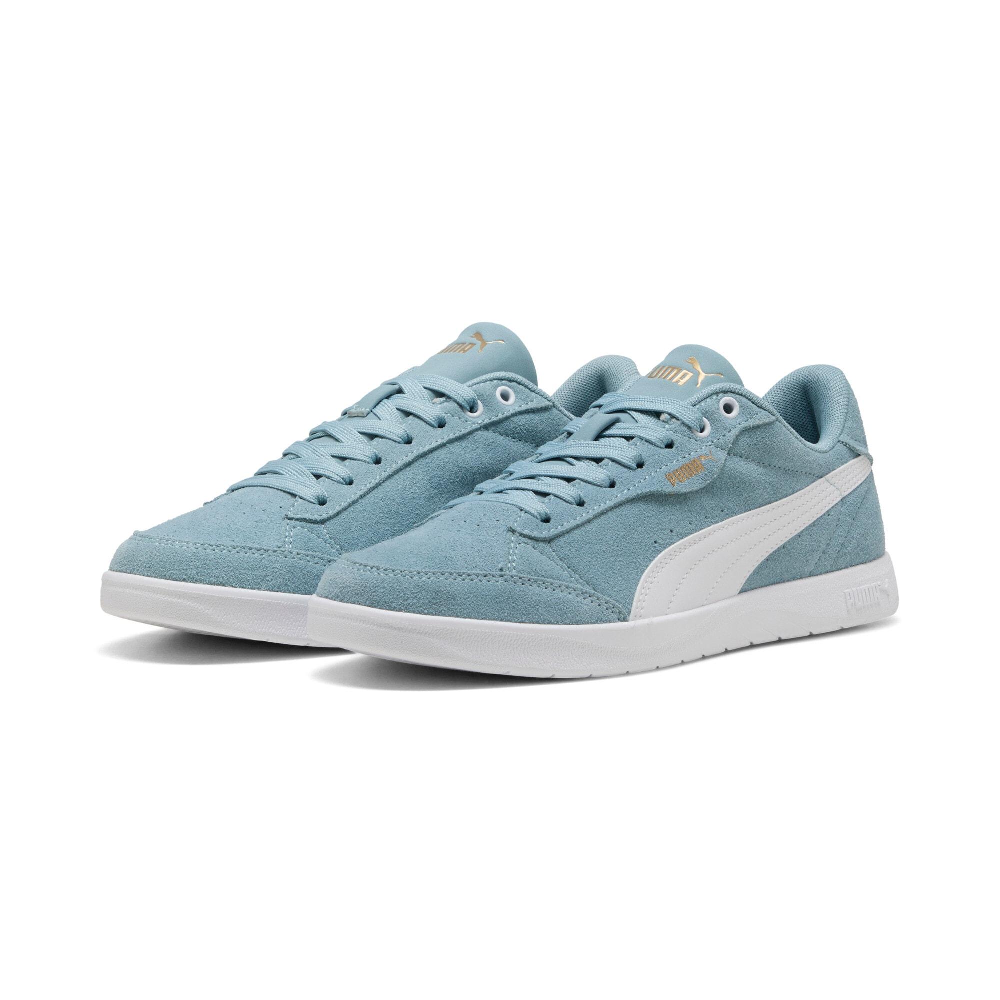 Sneaker Puma "Vikky Star Sd", Damen, Gr. 40, Blau (Seafoam, Puma Weiß), Leder, Schuhe Sneaker, FüR Sportliche Looks Im Alltag, Mit Leder-Obermaterial