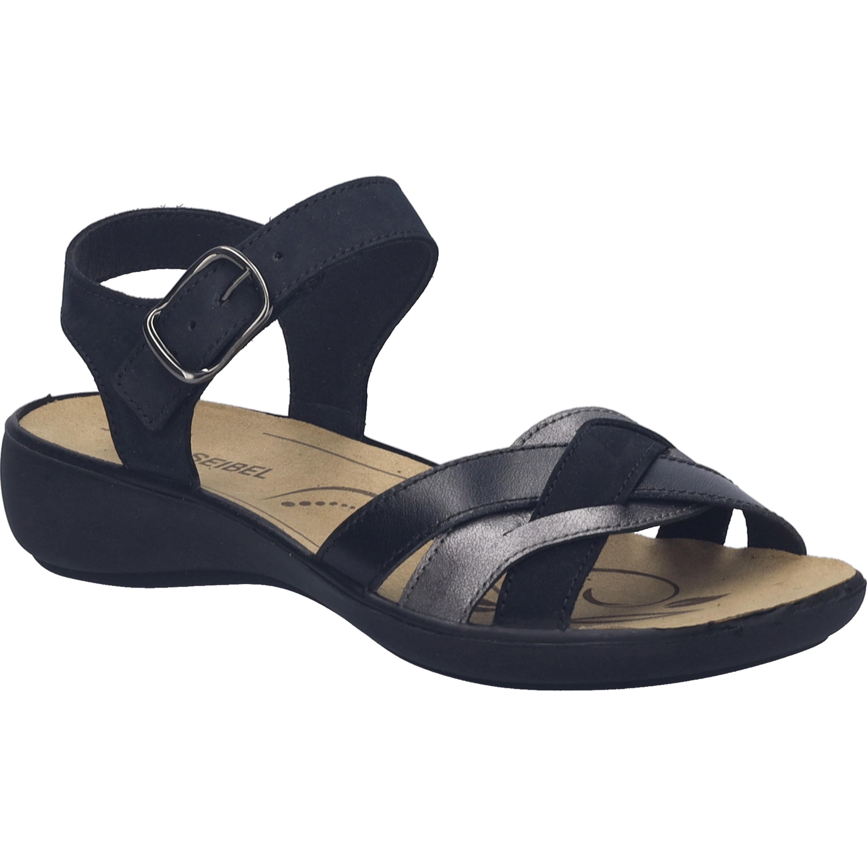 Josef Seibel Damen Sandale Ibiza 16 In Schwarz-Kombi