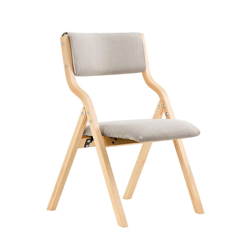 sobuy Klappstuhl, Grau, Holzwerkstoff, Holz, 41X44X50 Cm, Esszimmer, StüHle, KlappstüHle