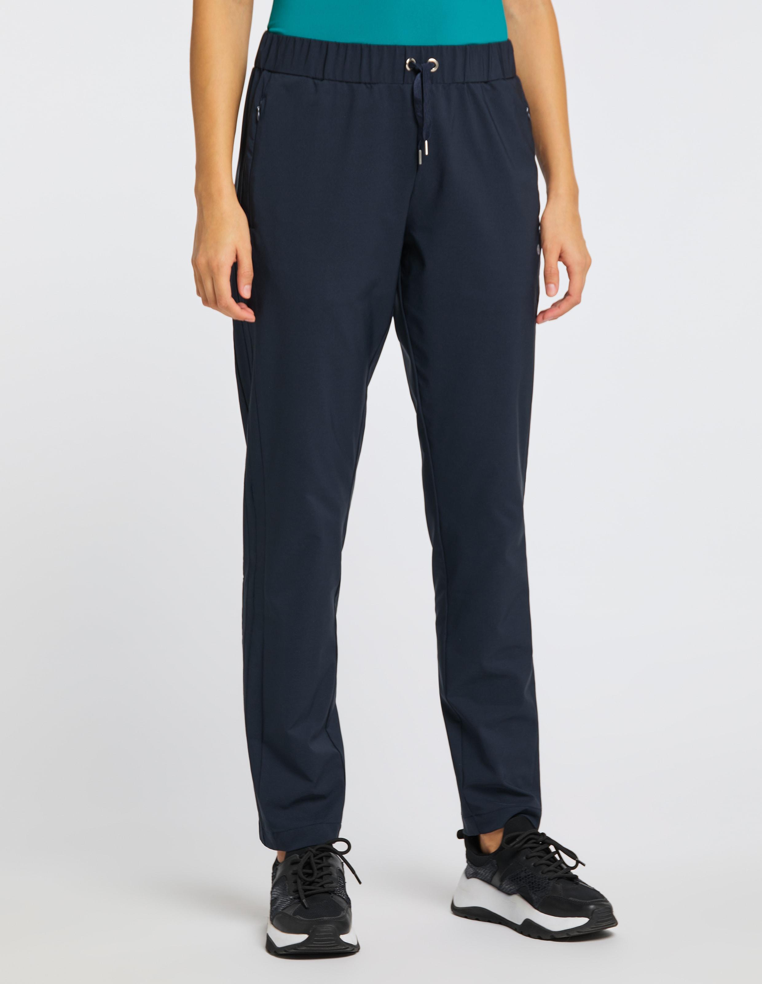 Trainingshose Joy Sportswear "Webhose Enja", Damen, Gr. 42, N-Gr, Blau (Night), Obermaterial: 92% Polyester, 8% Elasthan, Hosen Trainingshose, Trainingshose, Aus Polyester Und Elasthan, FüR Sportliche AnläSse