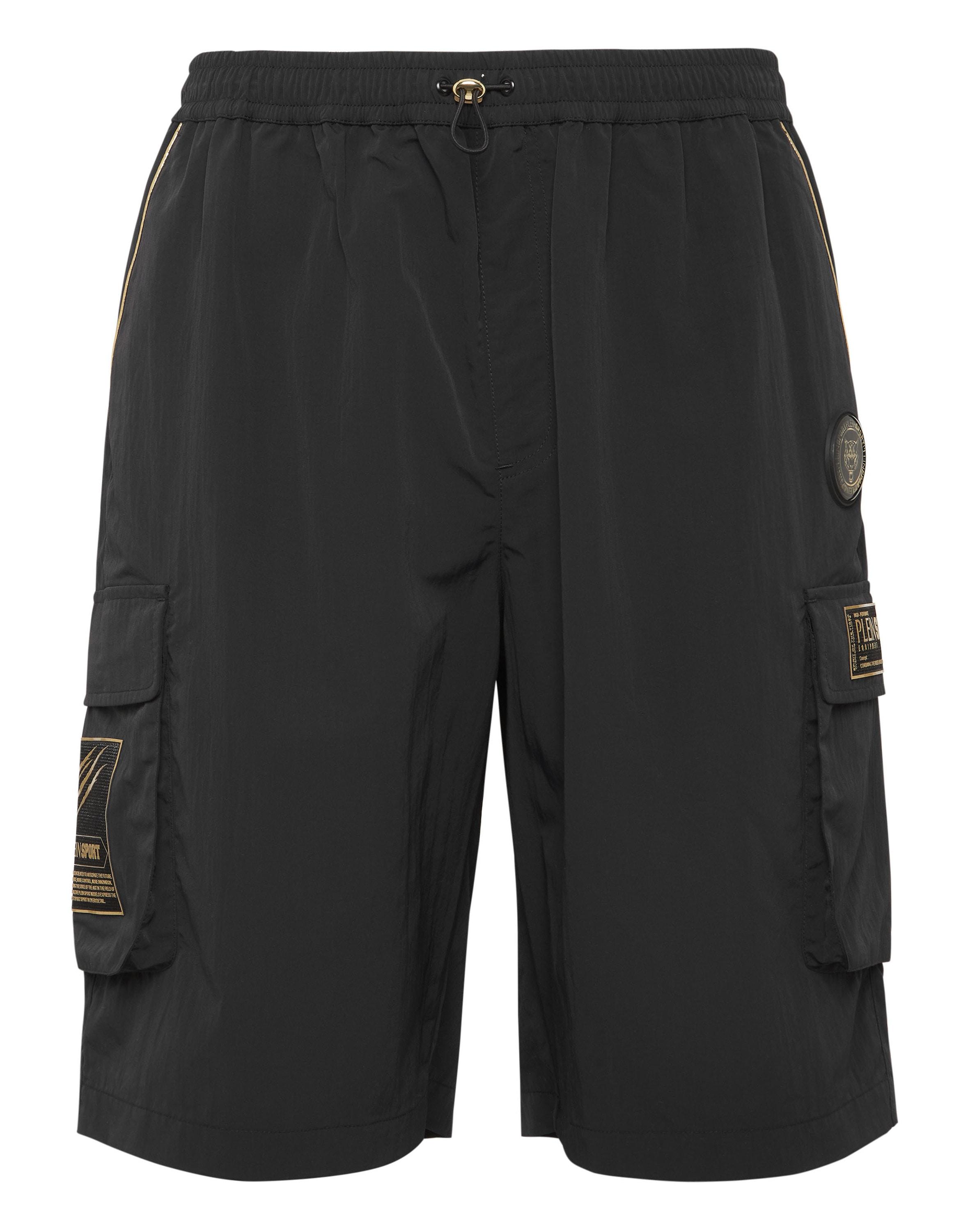 Cargobermudas Plein Sport "Shorts", Herren, Gr. Xl, Us-GrößEn, Schwarz (0294, Schwarz, Lightgold), Obermaterial: 100% Polyamid, Hosen