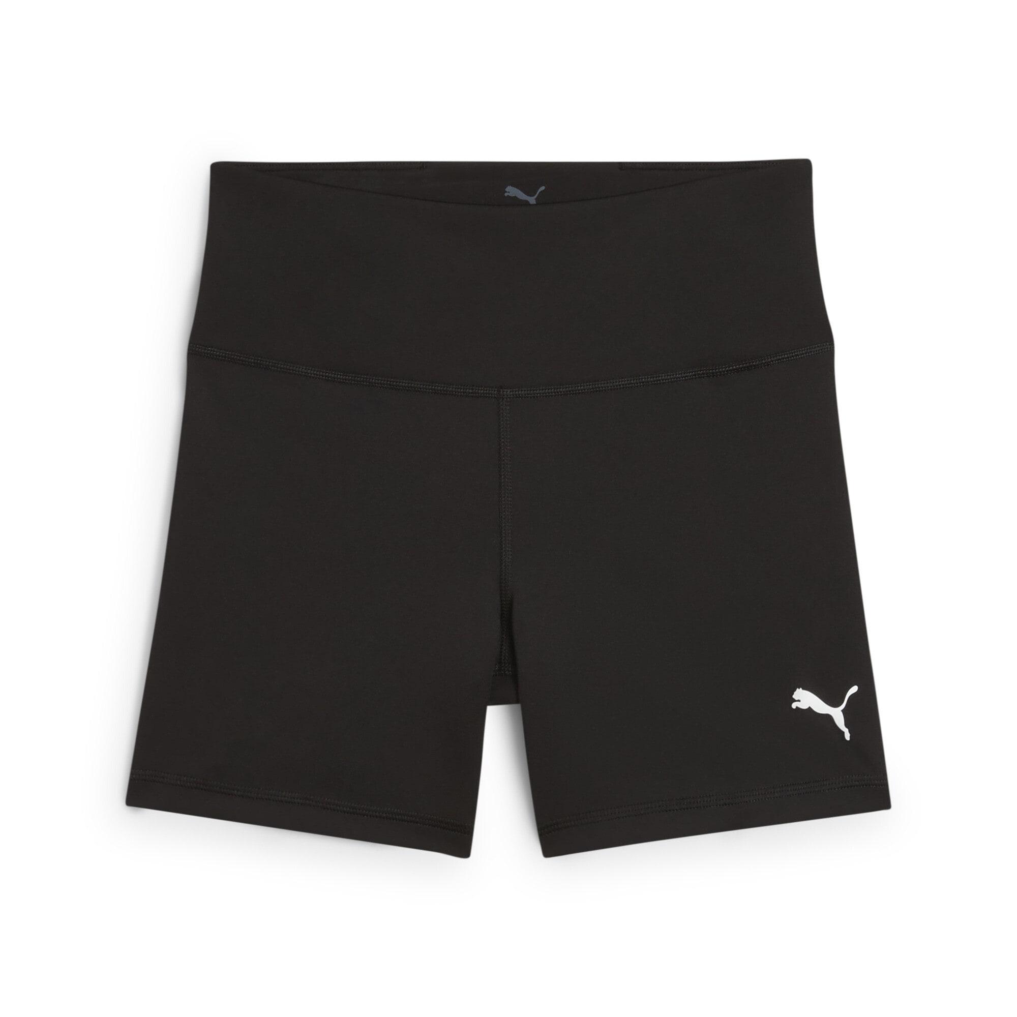 Trainingsshorts Puma "Tad Essentials 5" Radlerhose Damen", Damen, Gr. Xs, NormalgrößEn, Schwarz, Obermaterial: 15% Elasthan, 85% Polyester. Innenbund: 14% Elasthan, 86% Polyester, Eng, Hosen