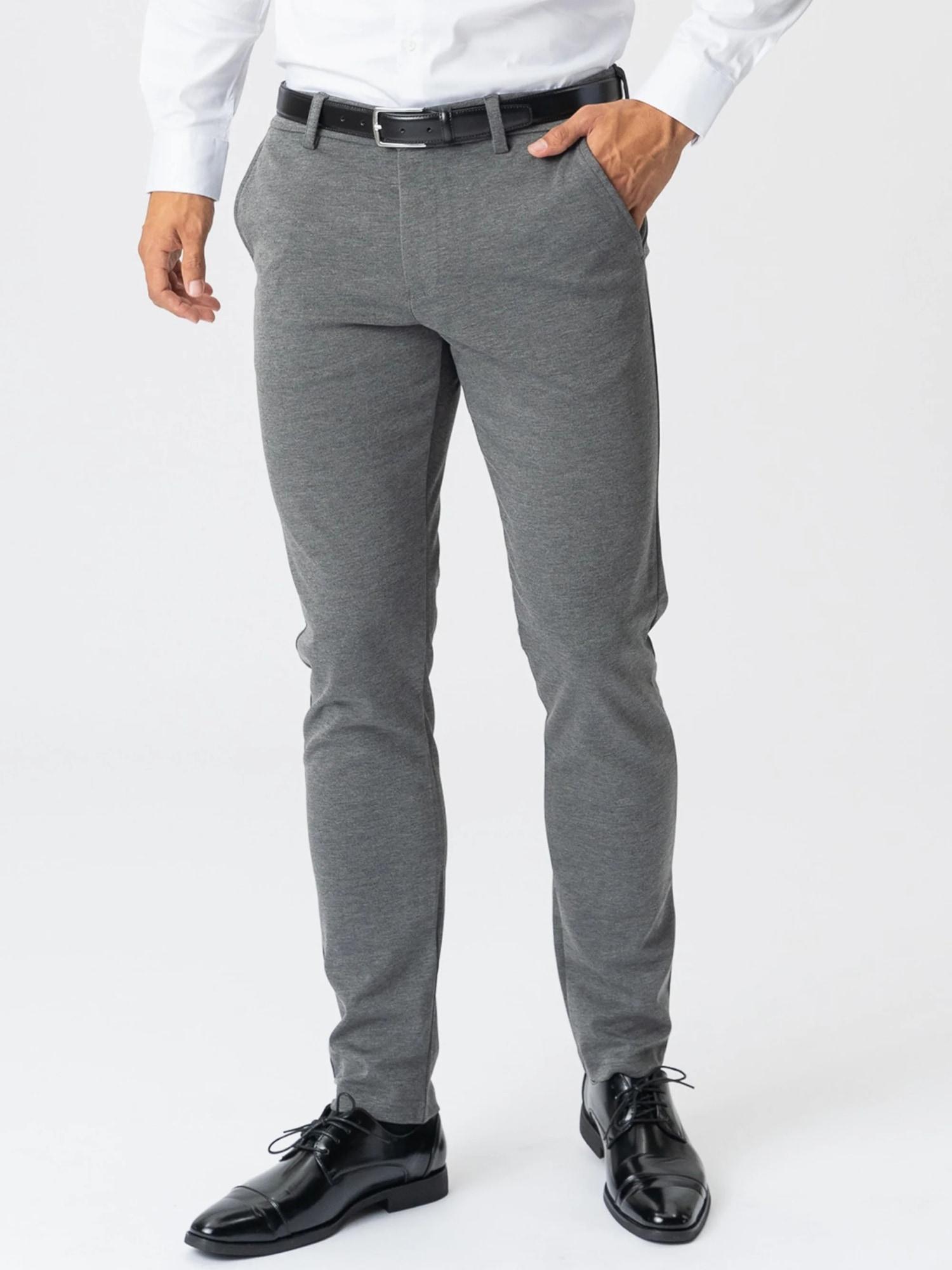 Chinohose Teeshoppen "Teeshoppen Trouser The Original Performance", Herren, Gr. 29X32, LäNge 32, Dunkelgrau, Obermaterial: 75% Polyester, 22% Viskose, 3% Elasthan, Hosen Chinohose