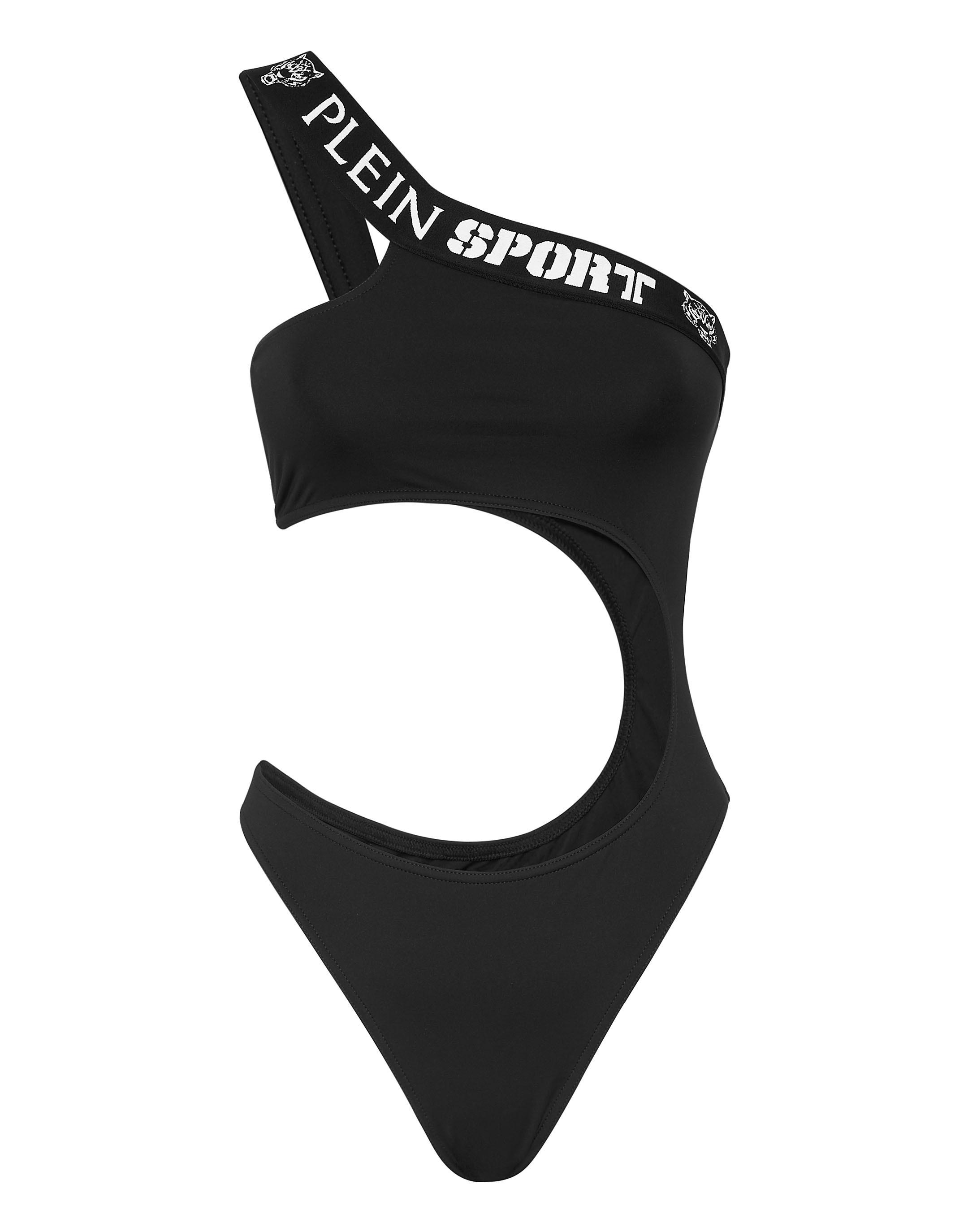 Monokini Plein Sport "Tiger", Damen, Gr. S, N-Gr, Schwarz (02, Schwarz), Obermaterial: 72% Polyamid, 28% Elasthan. Futter: 85% Polyester, 15% Elasthan, BadeanzüGe