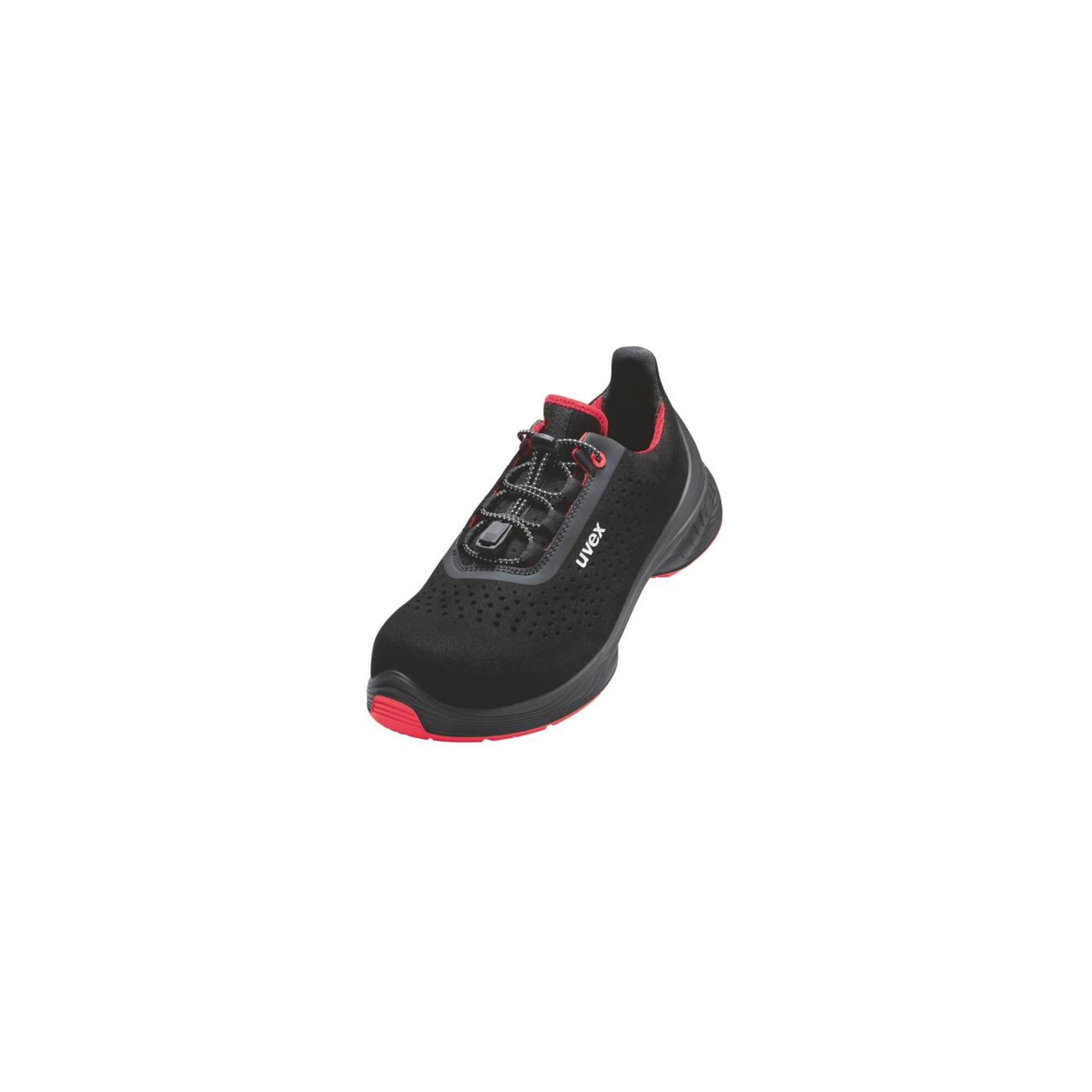 Uvex Halbschuhe 1 G2 S1 Schwarz Rot Weite 10 Gr. 49 (6846749)