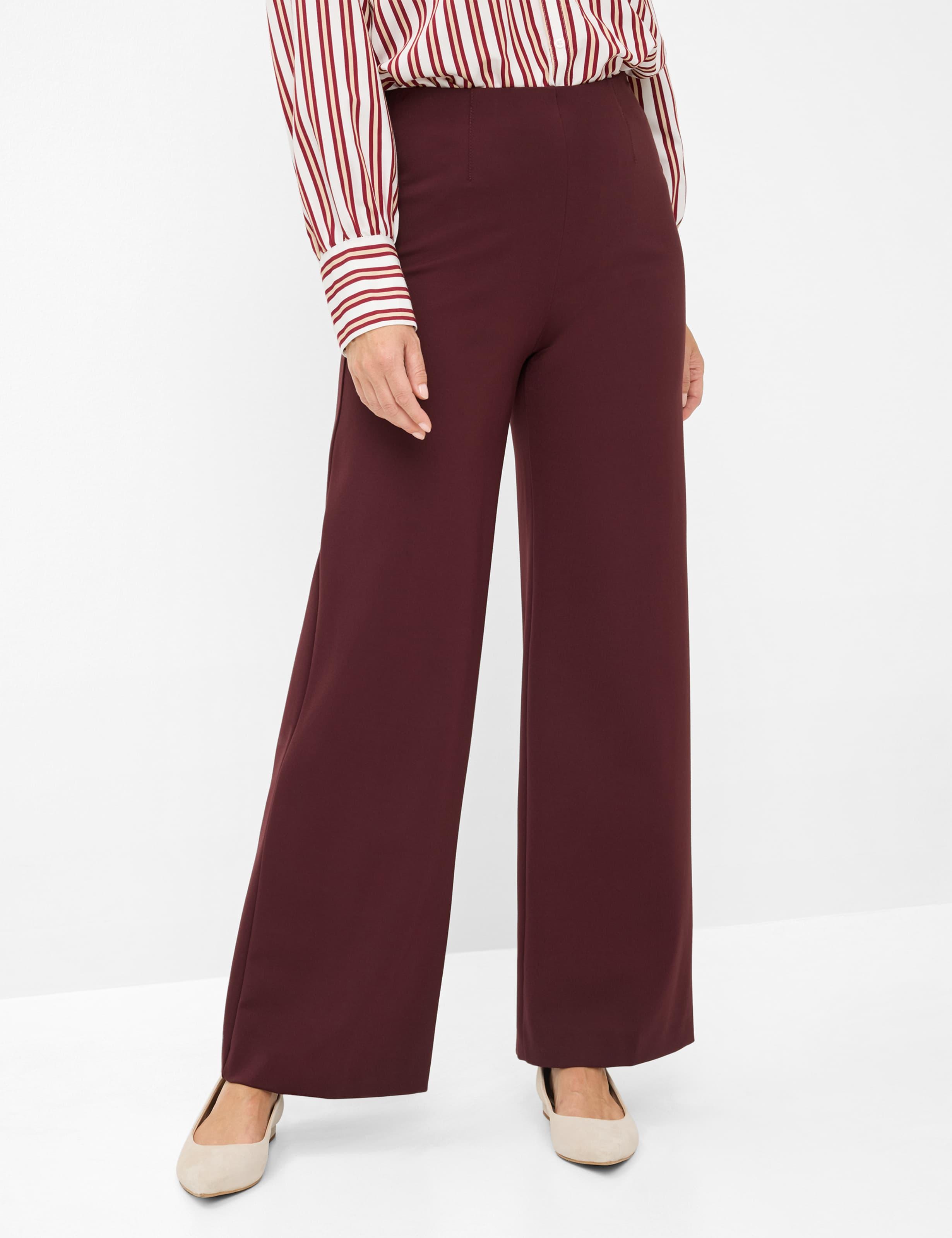 Raphaela by Brax Damen Marlenehose Style LILLYTH FLARED AMARONE, dunkles lila, Gr. 52