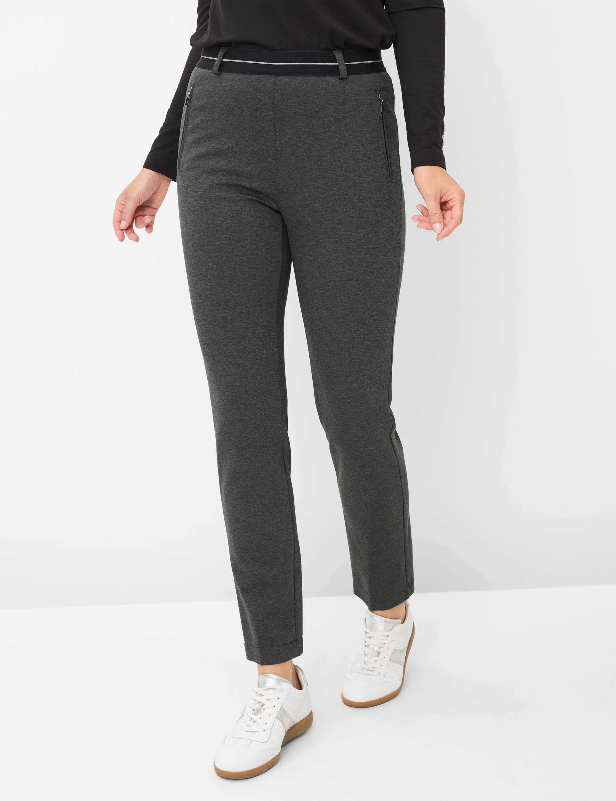 Raphaela by Brax Damen Schlupfhose Style LILLYTH ANTHRA Dunkelgrau Anthrazit, dunkelgrau - anthrazit, Gr. 40K